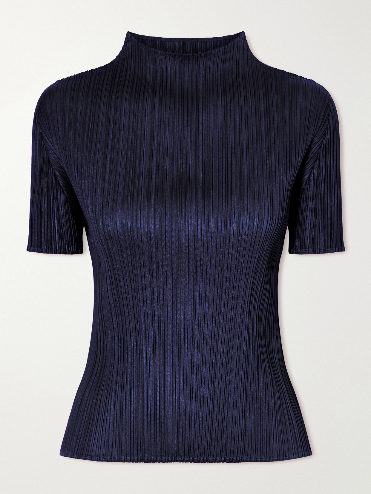 Issey Miyake Plissé Blouse In Blue