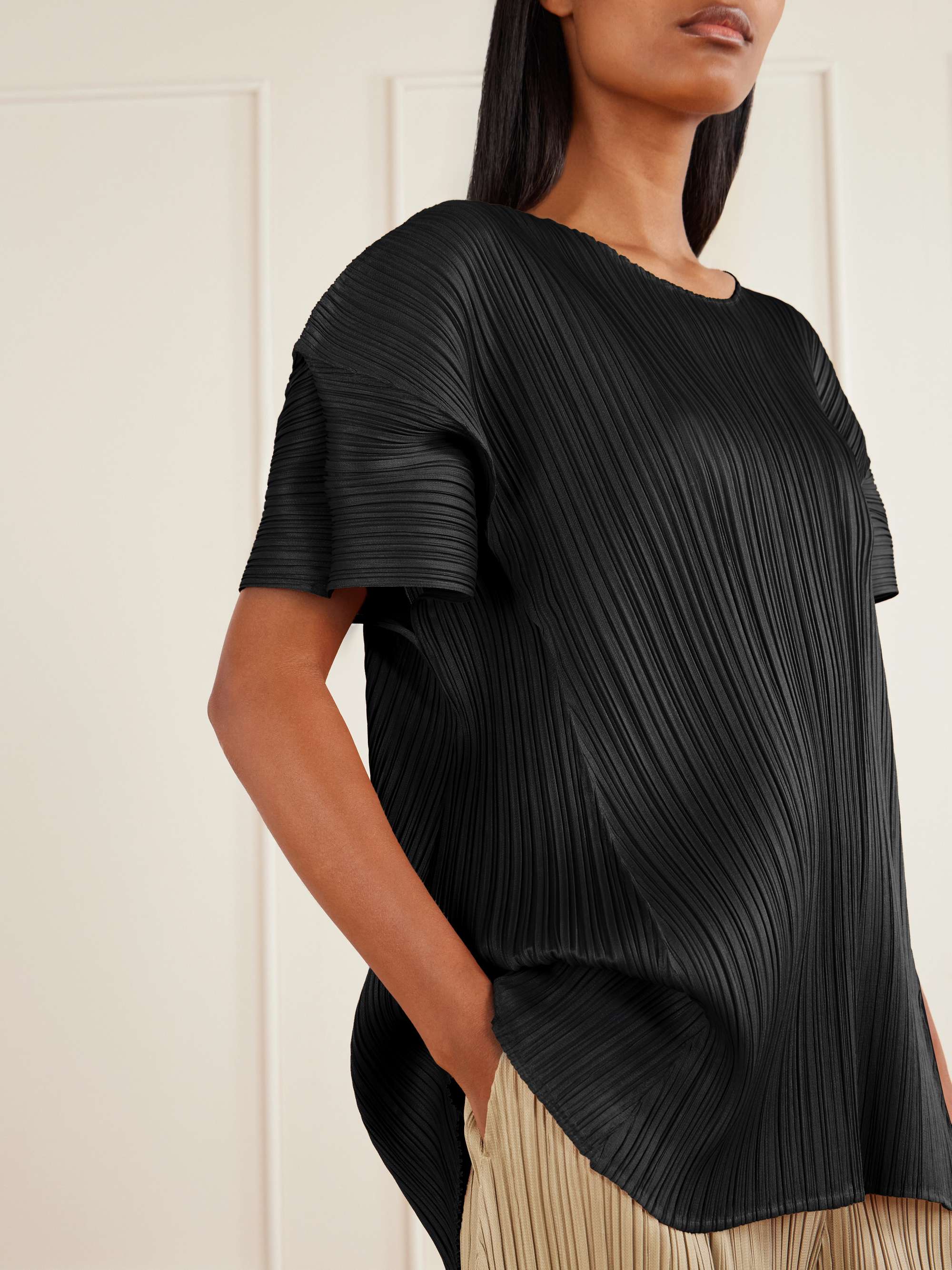 PLEATS PLEASE ISSEY MIYAKE Bouquet plissé blouse | NET-A-PORTER