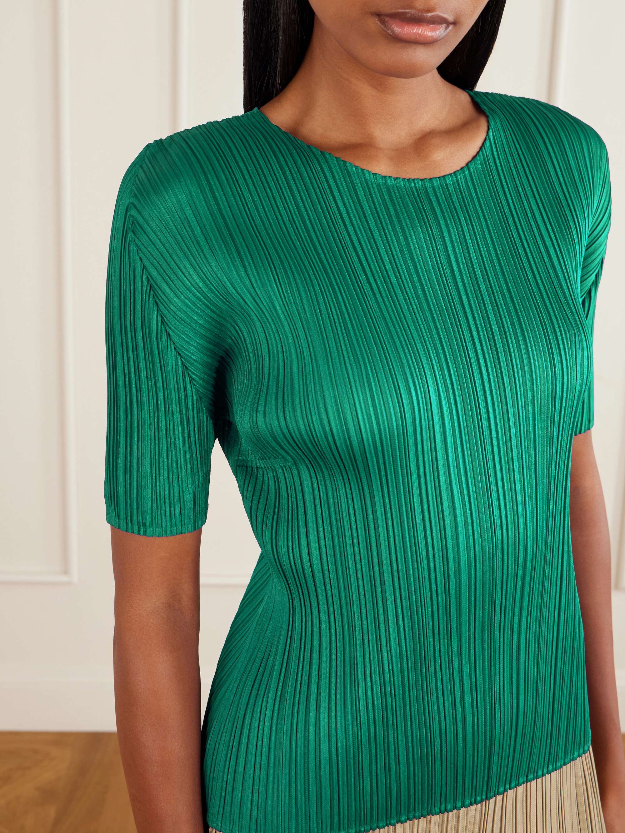 PLEATS PLEASE ISSEY MIYAKE Plissé shirt | NET-A-PORTER