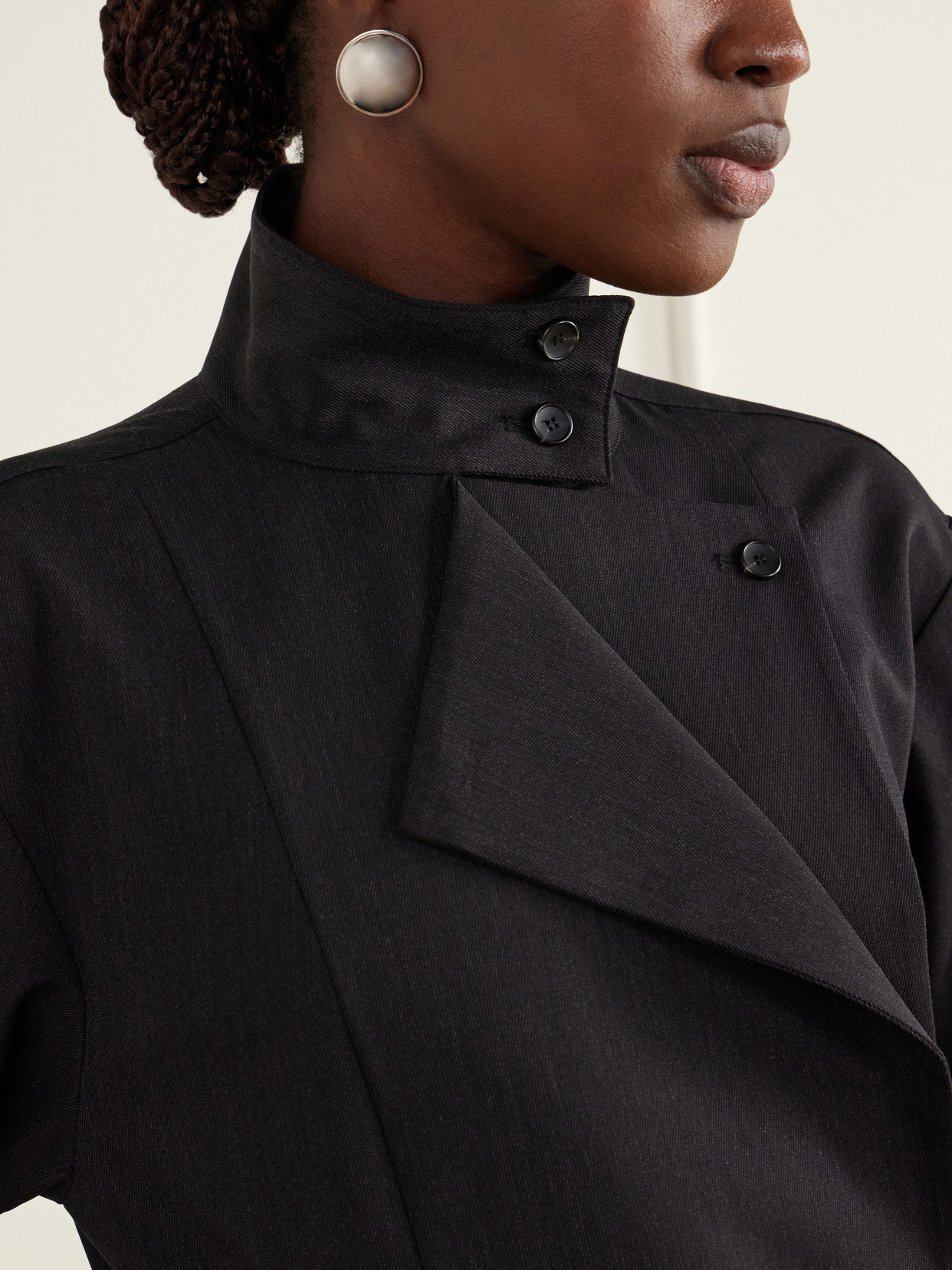 The Last Chapter Belted Wool-Blend Twill Jacket