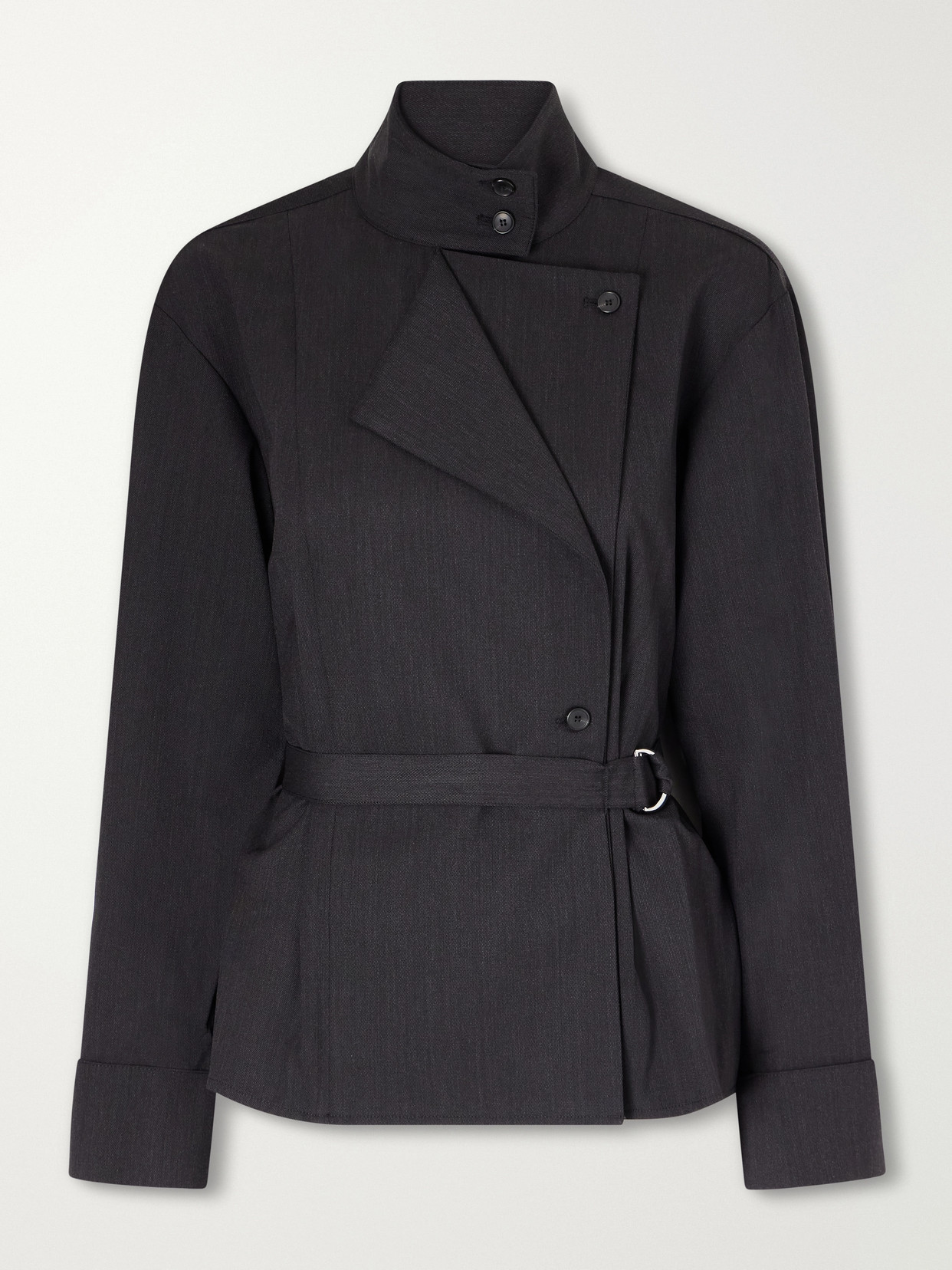 The Last Chapter Belted Wool-Blend Twill Jacket