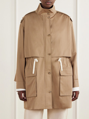 TWP Drawing Conclusions cotton-twill drawstring jacket