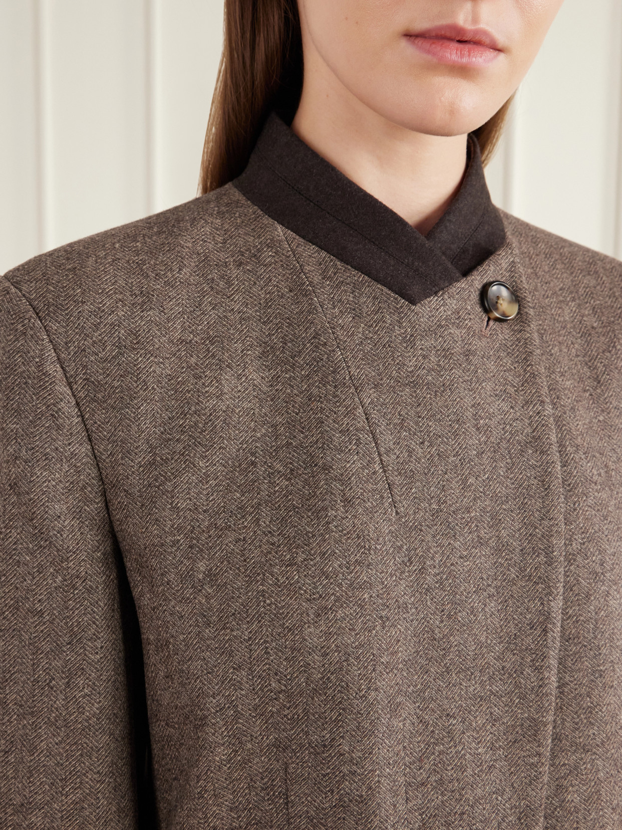 Herringbone Wool And Cashmere-Blend Jacket