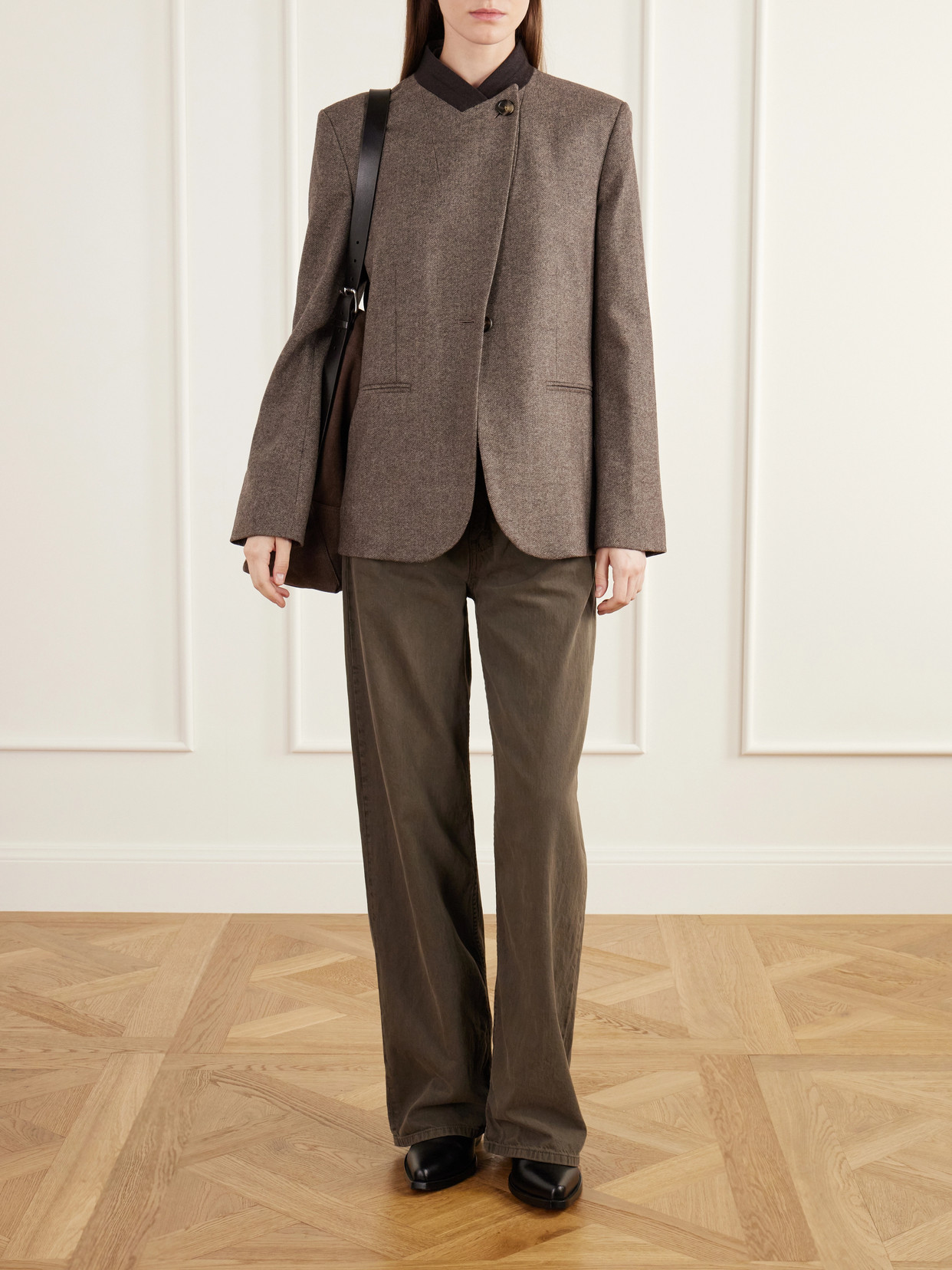 Herringbone Wool And Cashmere-Blend Jacket