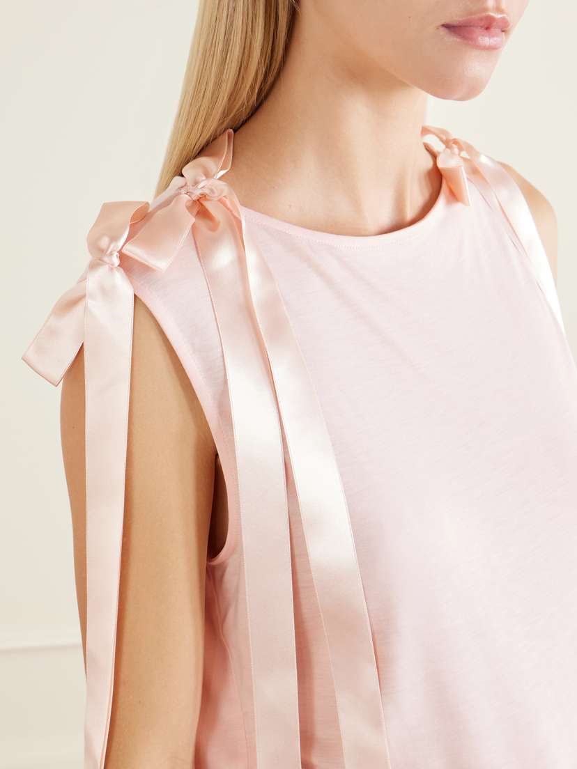 Simone Rocha Bow-trimmed Jersey Tank | Thumbnail 5