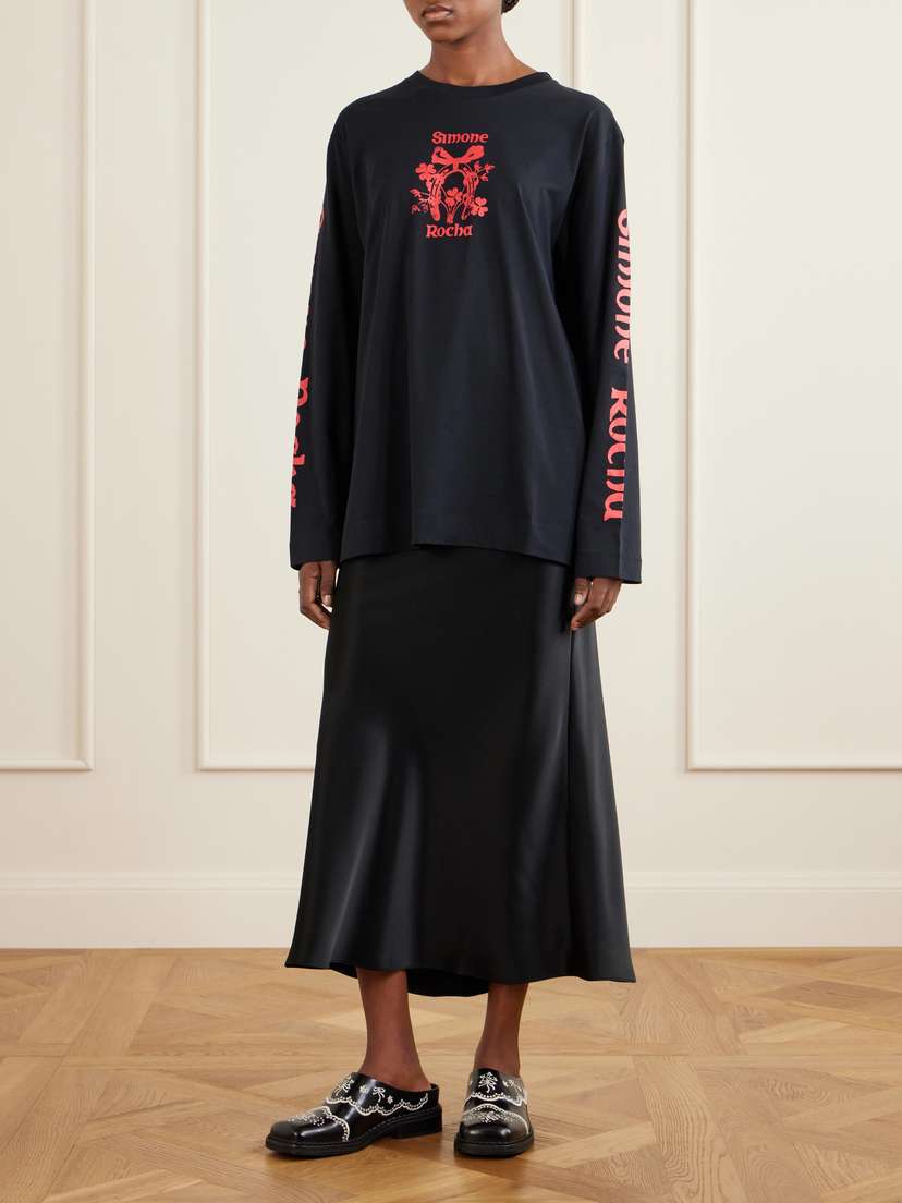 Simone Rocha Logo-printed Cotton-jersey T-shirt | Thumbnail 2