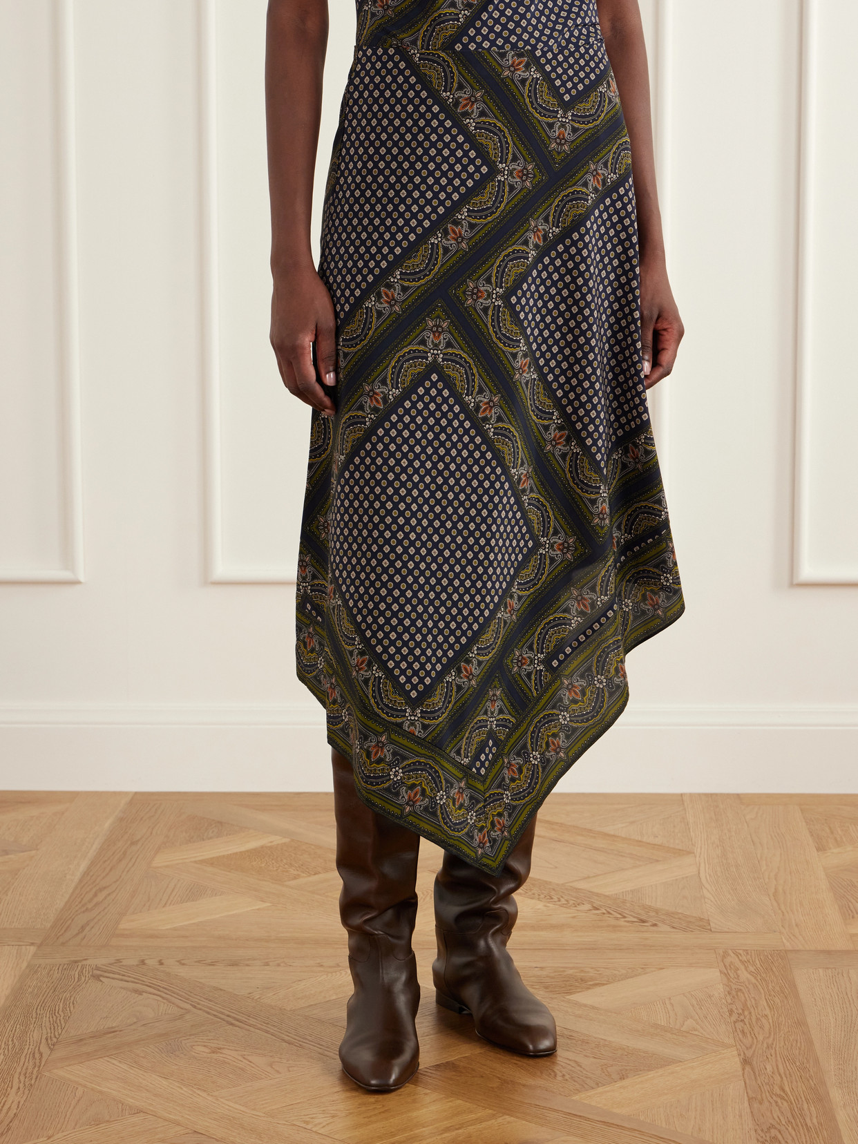 Hartley Paisley-Print Silk-Blend Maxi