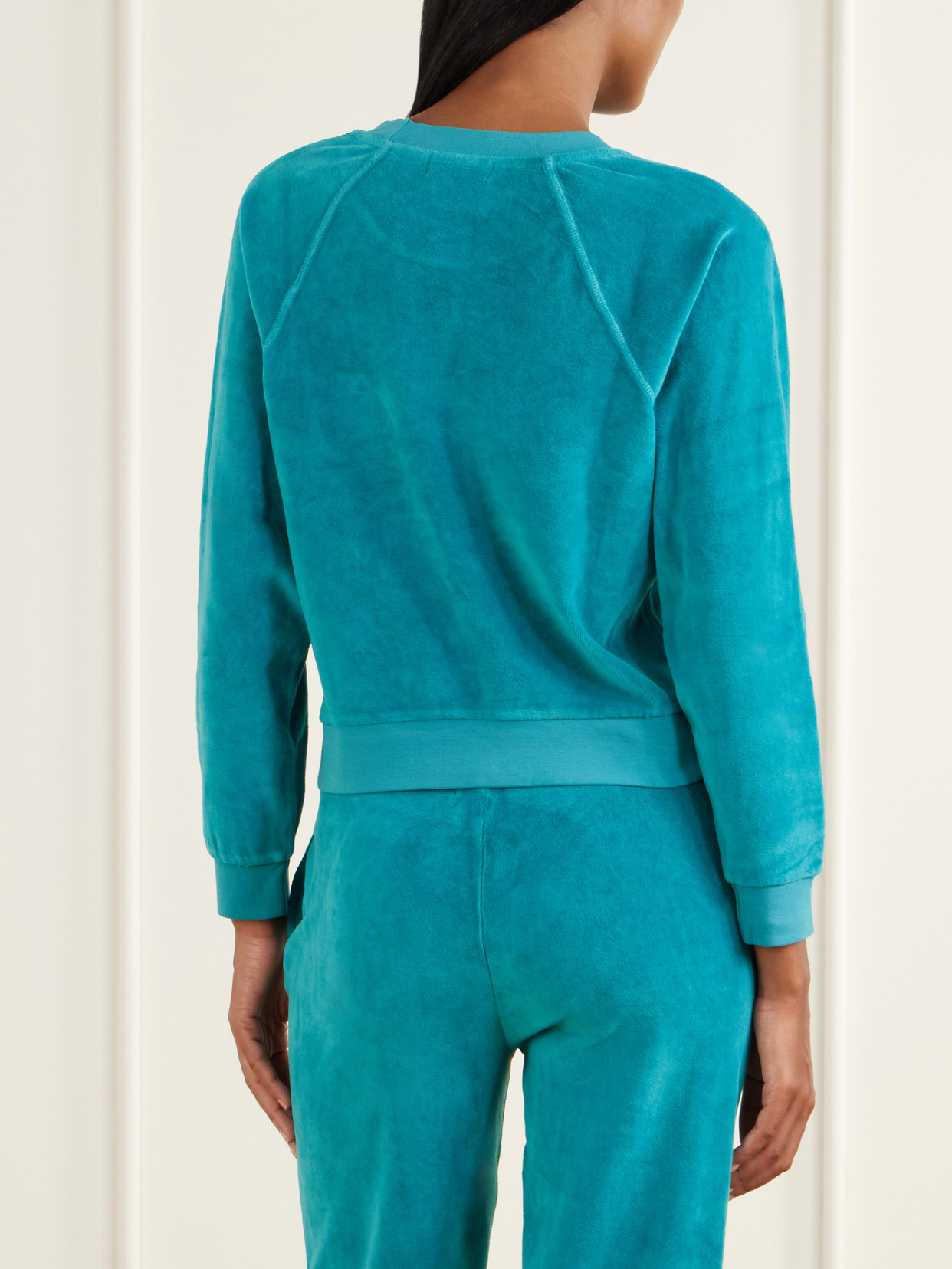 Tilos Cotton-Blend Velour Sweatshirt