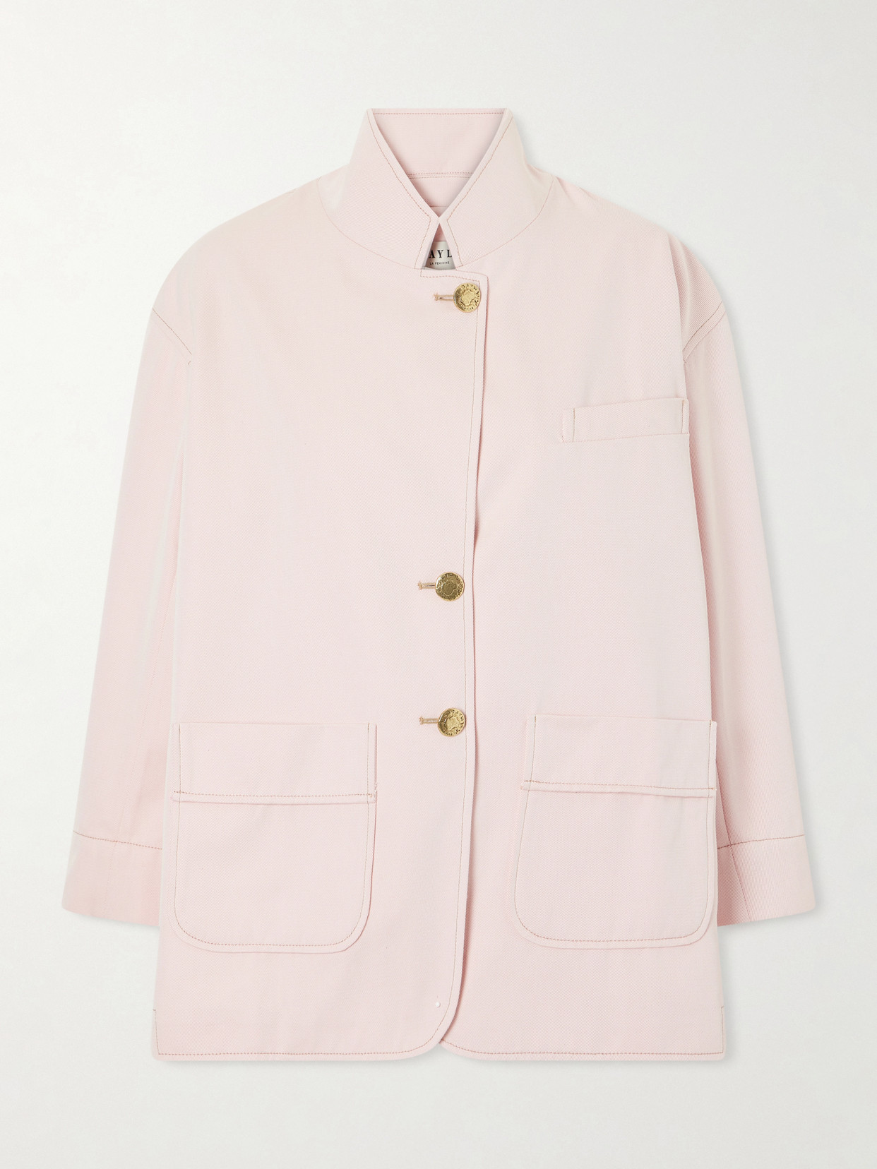 Maison Mayle James Cotton Twill Jacket In Pink