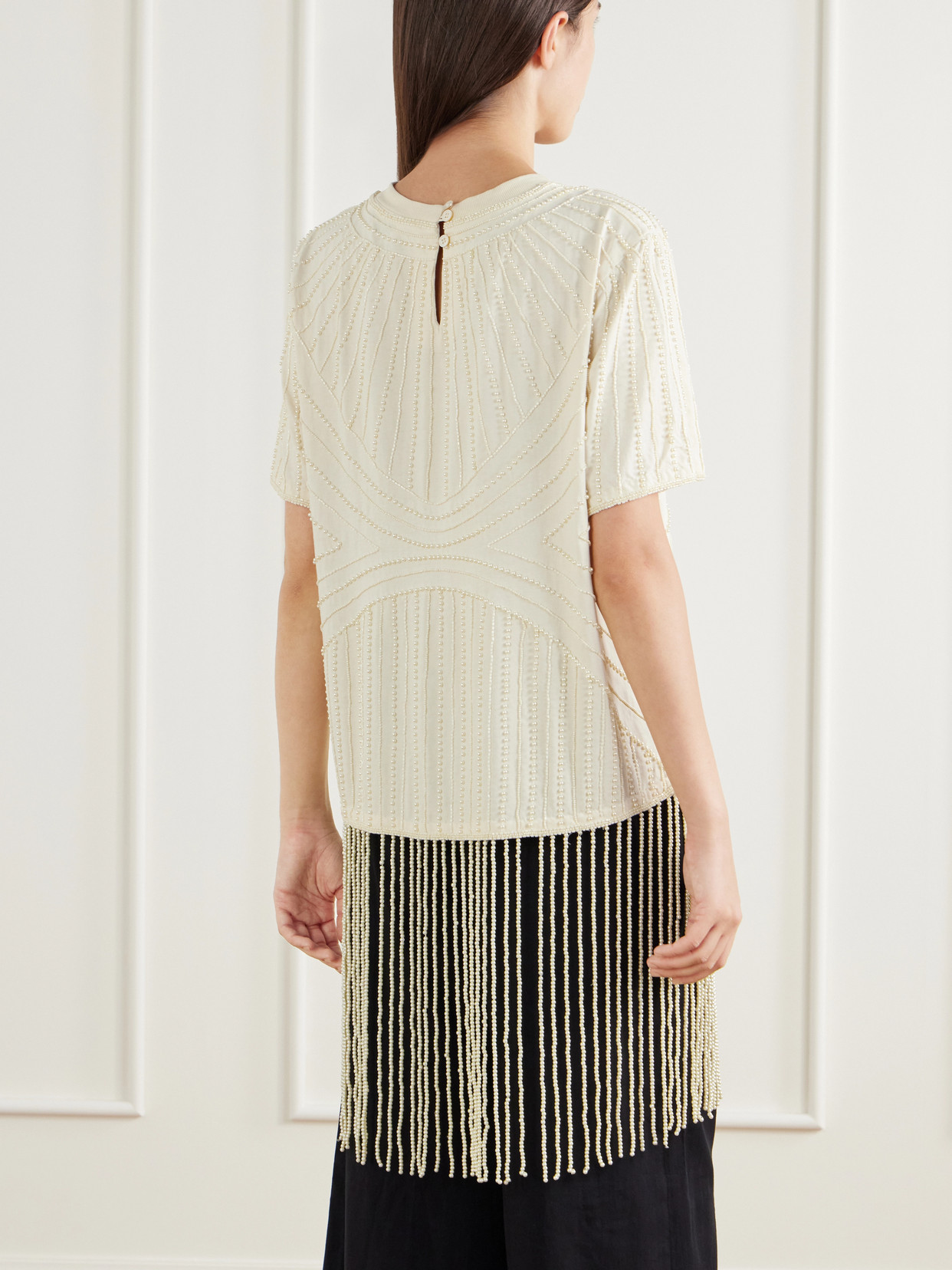 Carlotta Embellished Cotton Blouse