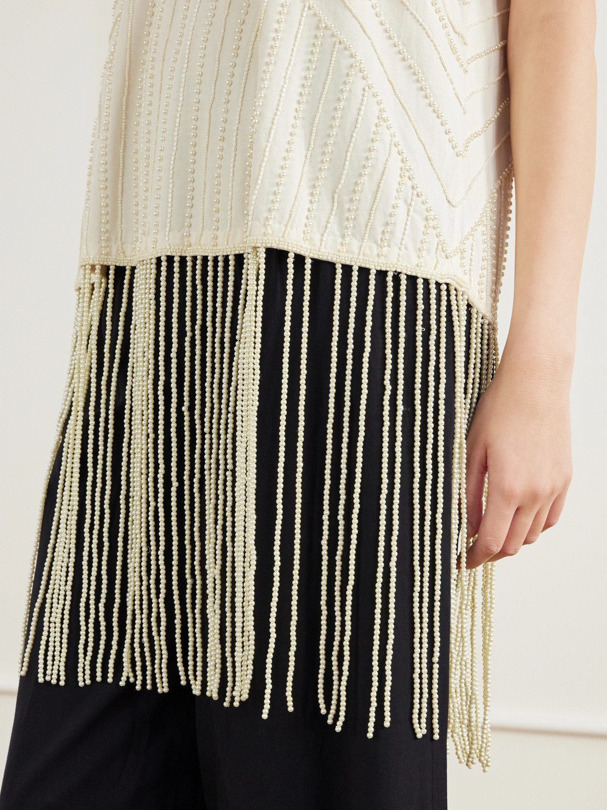Carlotta Embellished Cotton Blouse