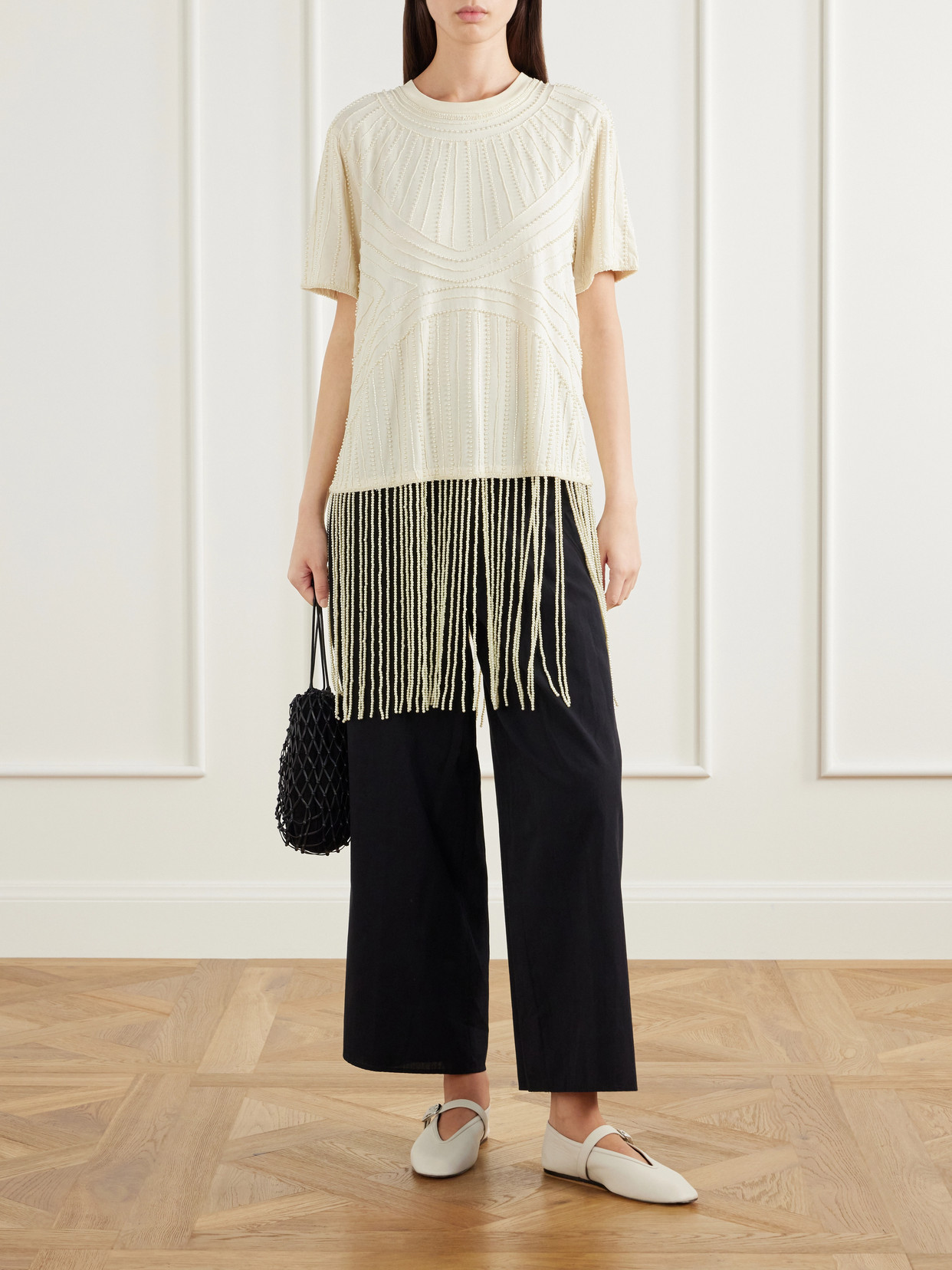 Carlotta Embellished Cotton Blouse