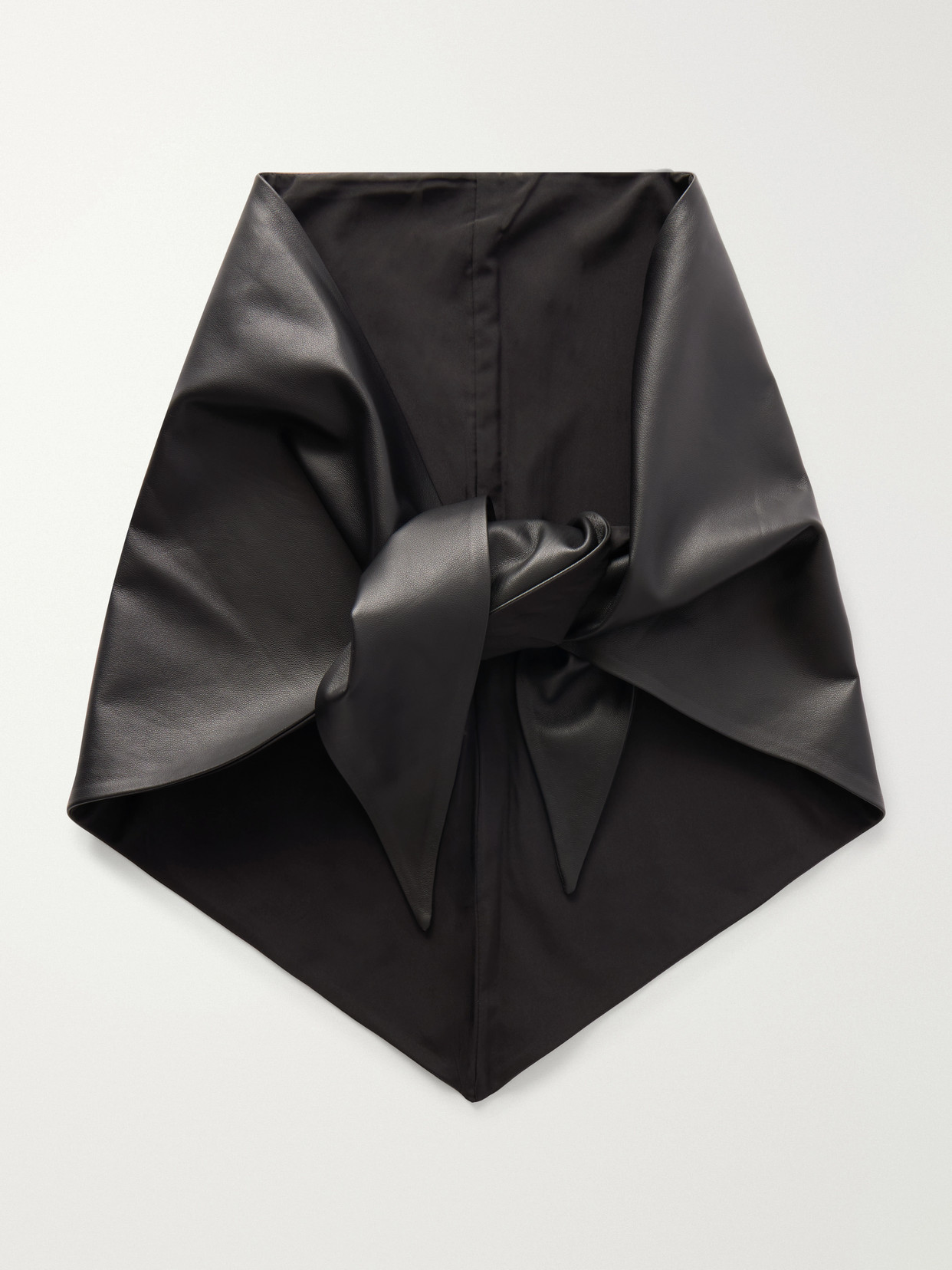 Sea Caitlin Leather Scarf In Black