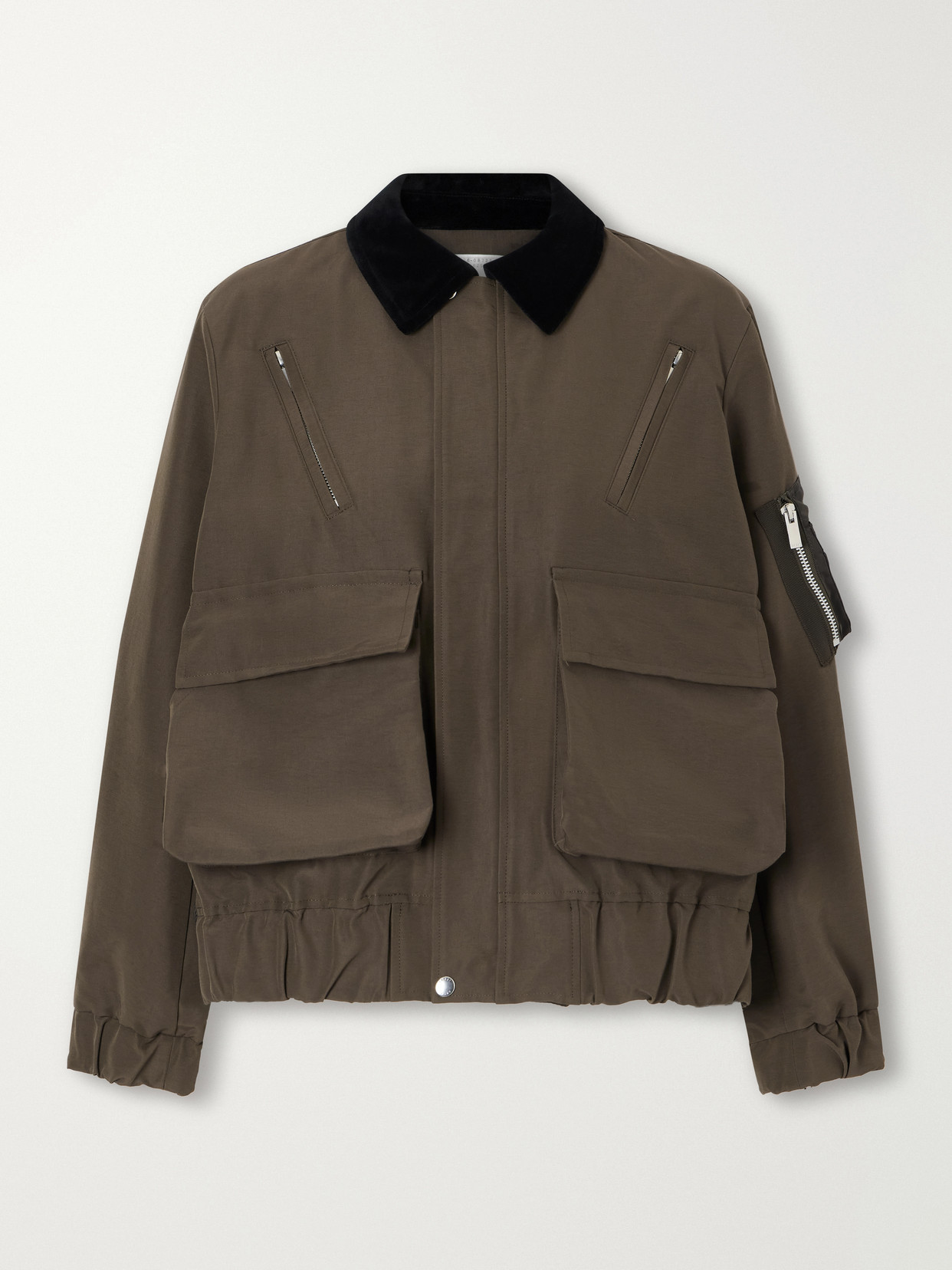 Sacai Cotton-blend Shell Jacket In Multi