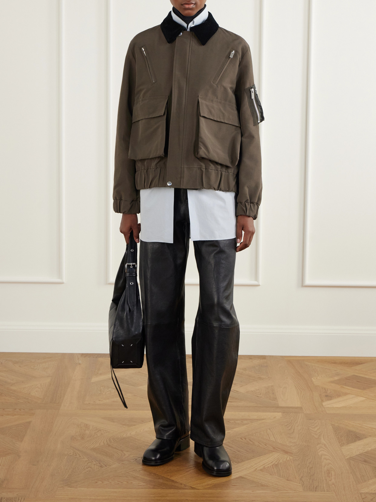 Sacai Cotton-blend Shell Jacket In Multi