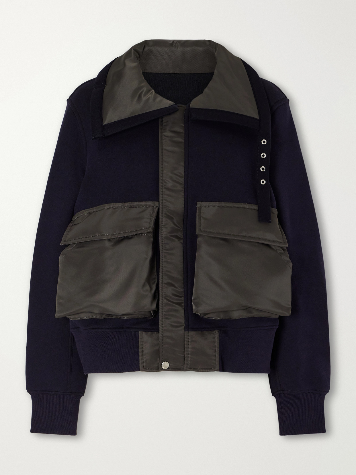 Sponge Sweat Shell-Trimmed Cotton-Blend And Jacket