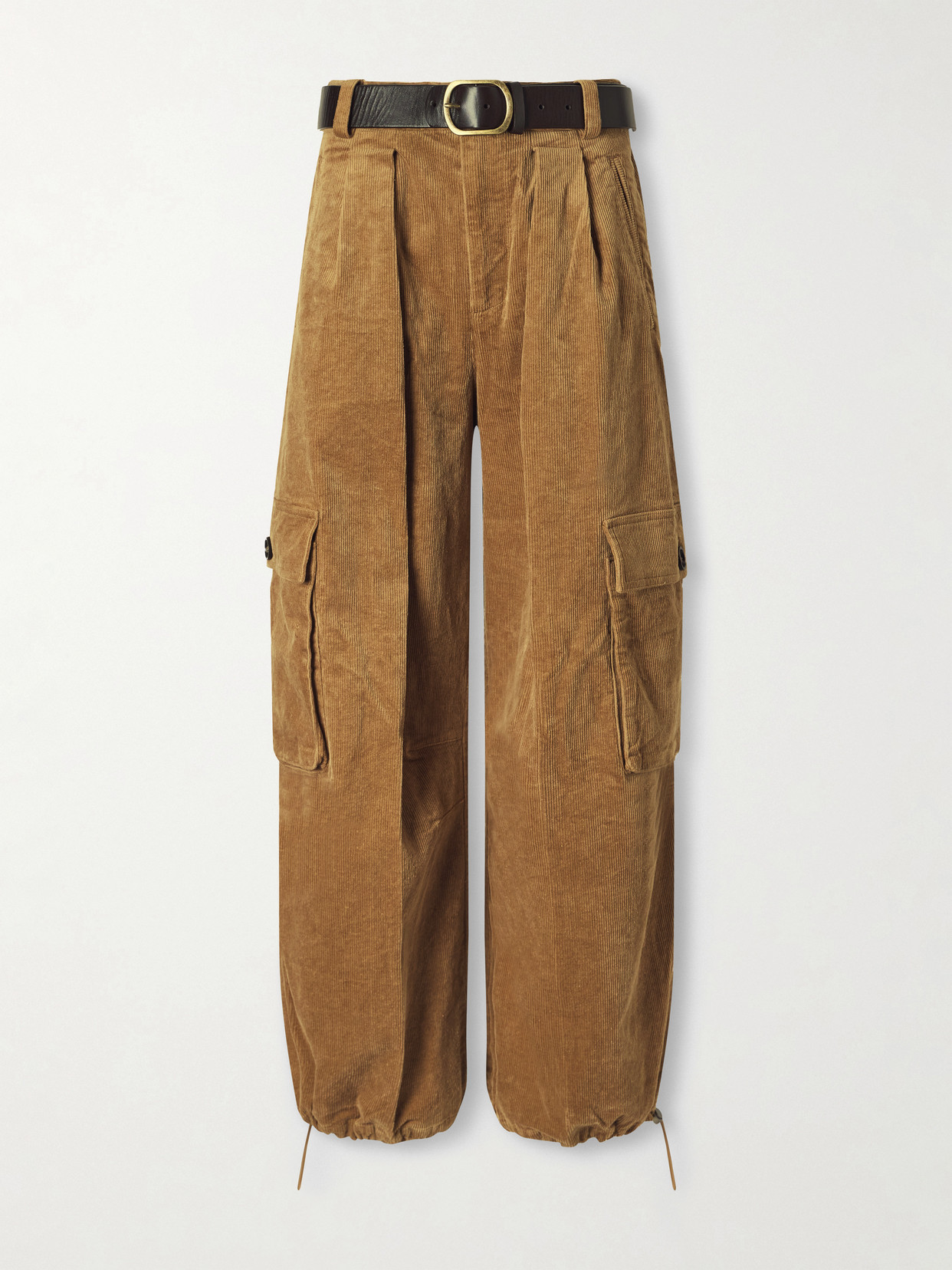 Sea Garret Stretch Cotton-corduroy Balloon Pants In Green