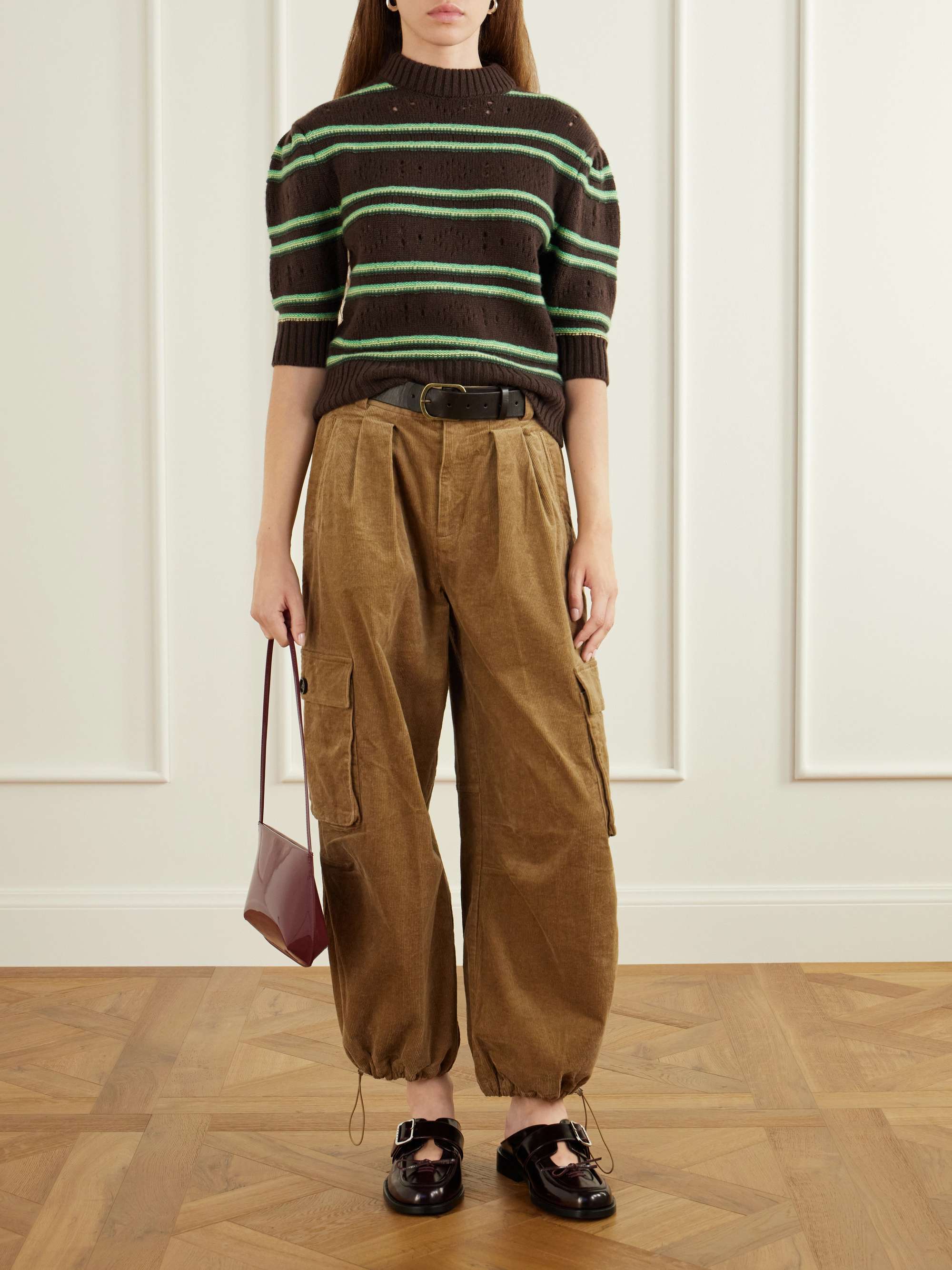 SEA Garret stretch cotton-corduroy balloon pants | NET-A-PORTER
