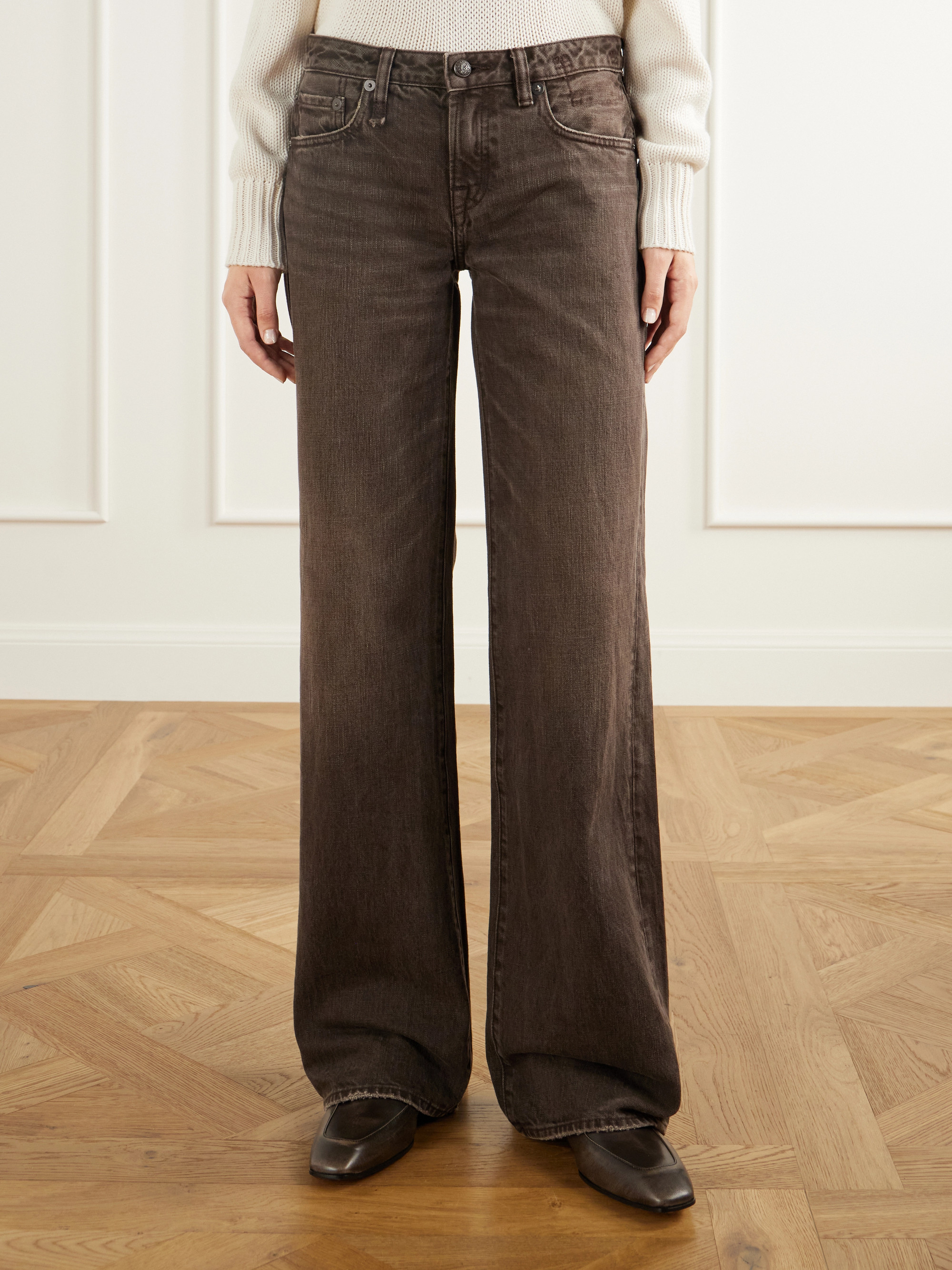 R13 Effie low-rise straight-leg jeans