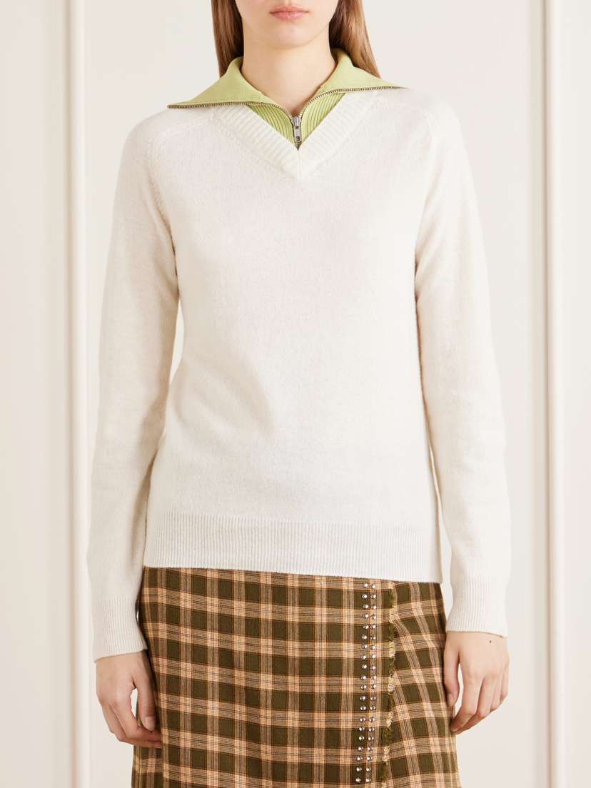 MM6 MAISON MARGIELA Ribbed Wool-blend Sweater | Thumbnail 3