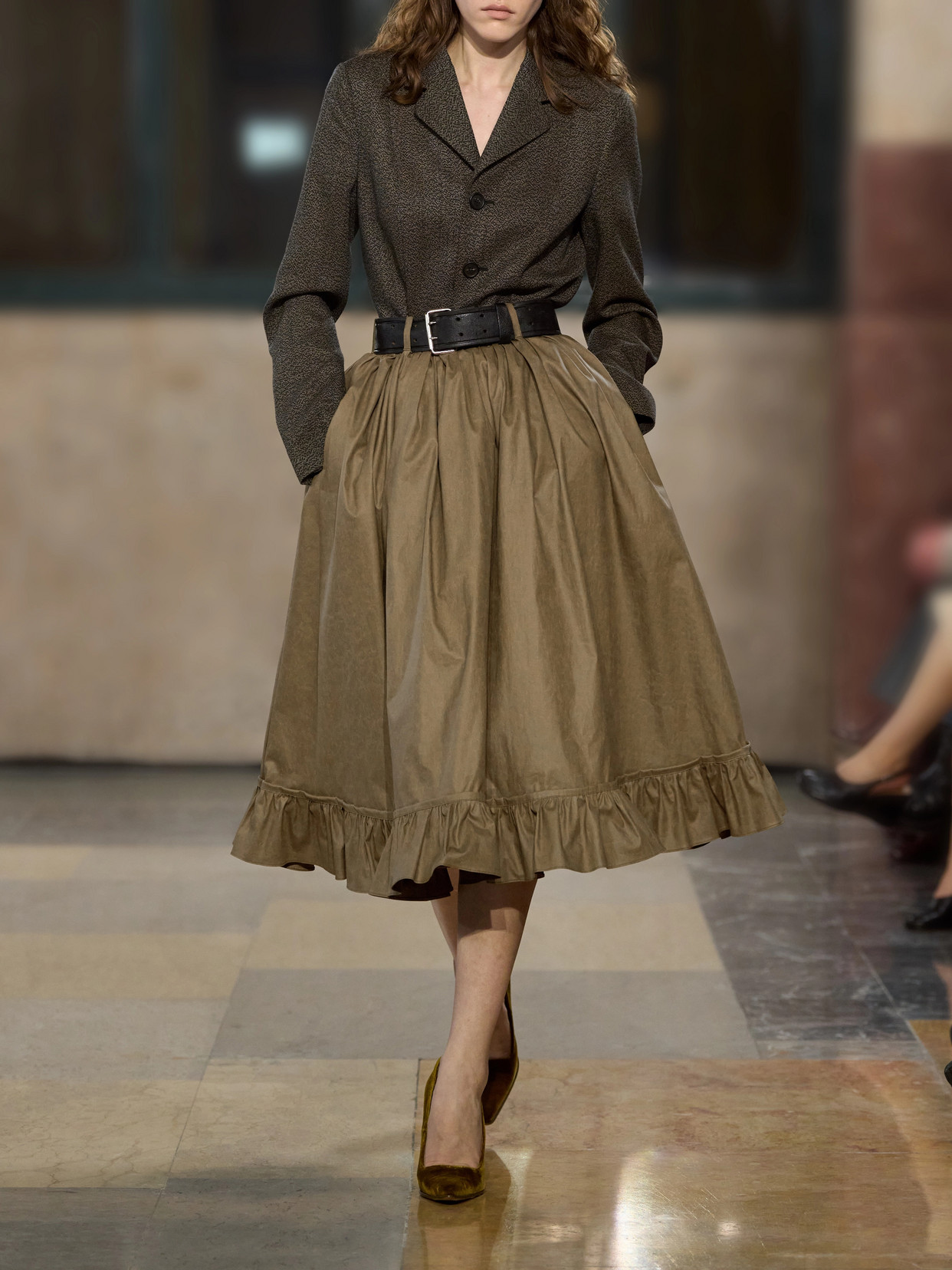 Mm6 Maison Margiela - Waxed Cotton-Blend Midi