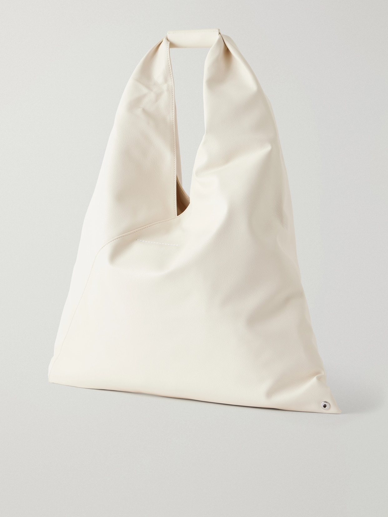 Mm6 Maison Margiela - Japanese Leather-Trimmed Vegan Material Tote - Off