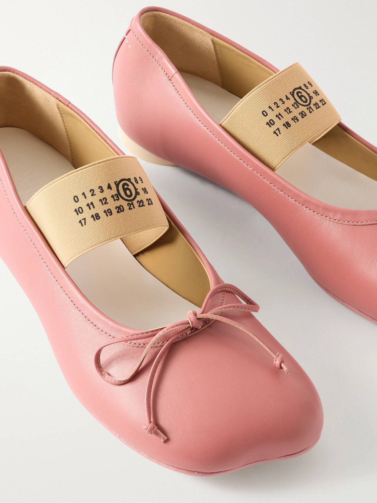 Mm6 Maison Margiela - Bow-Detailed Ballet Flats