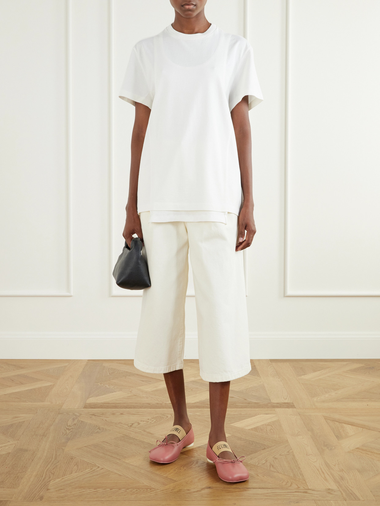Mm6 Maison Margiela - Bow-Detailed Ballet Flats