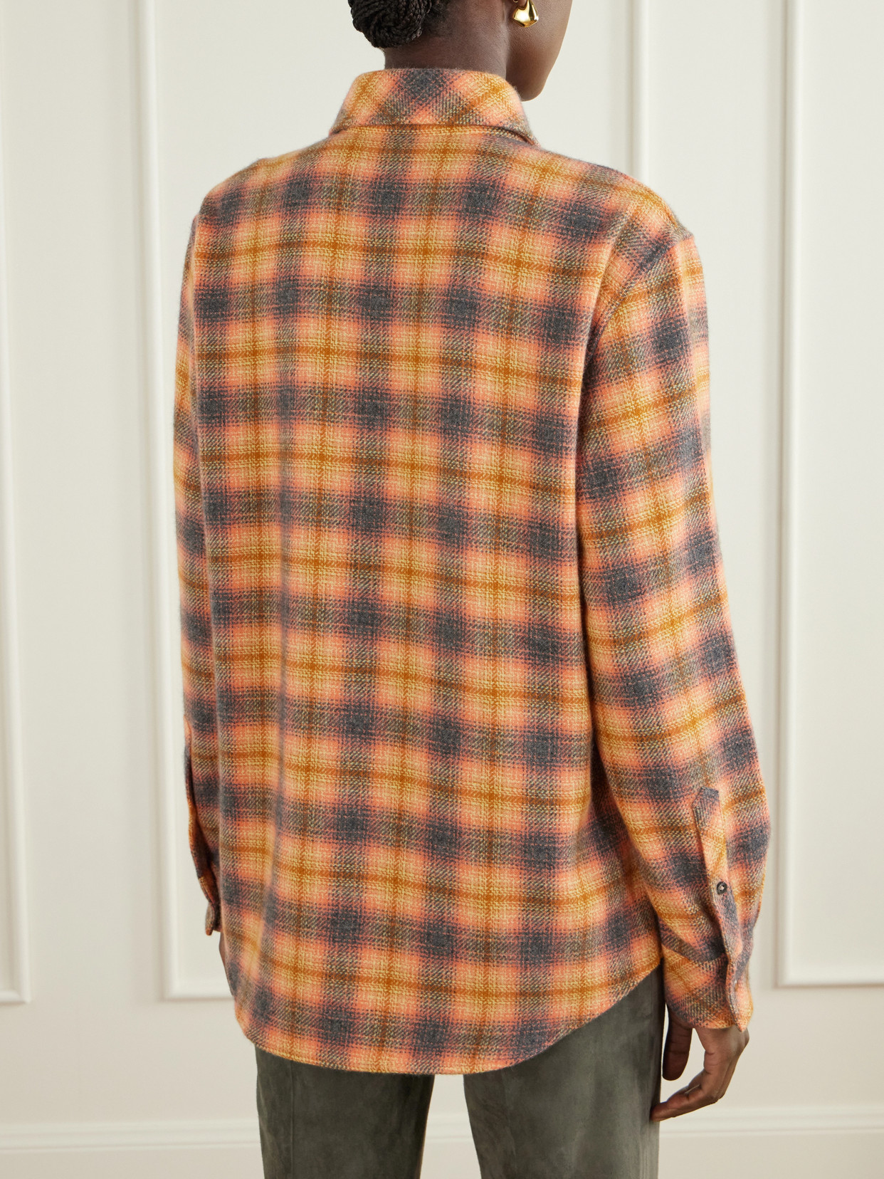 Checked Cashmere Shirt