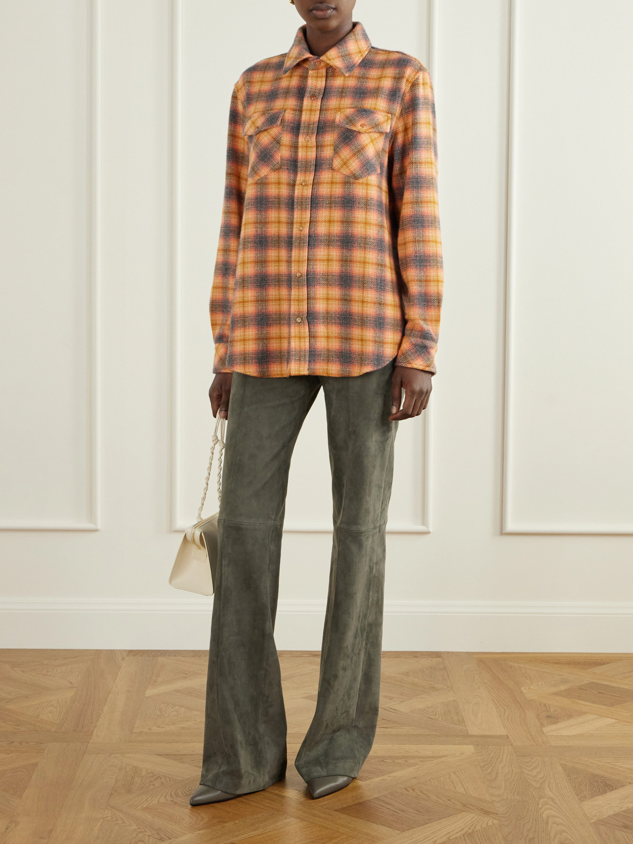 Checked Cashmere Shirt