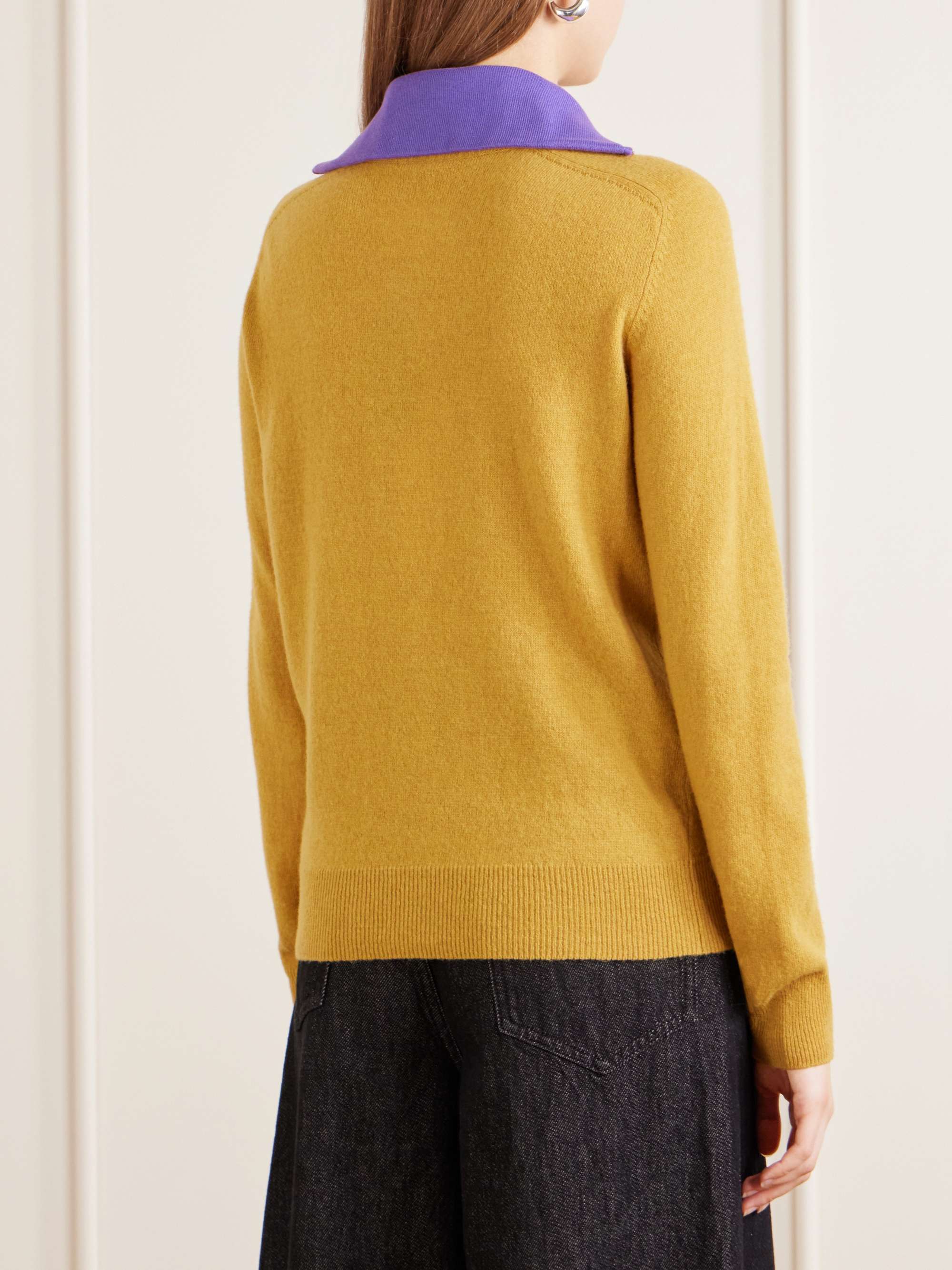 MM6 MAISON MARGIELA Ribbed wool-blend sweater | NET-A-PORTER