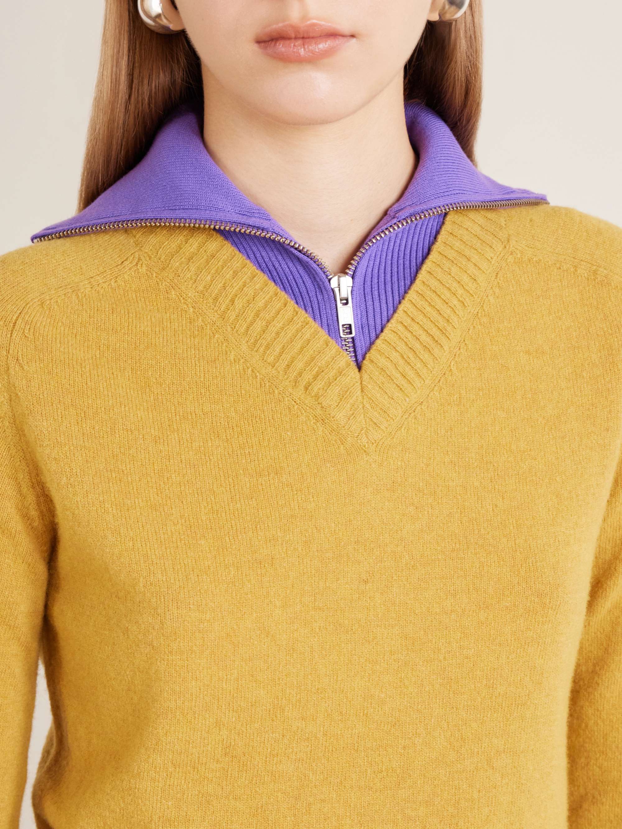 MM6 MAISON MARGIELA Ribbed wool-blend sweater | NET-A-PORTER