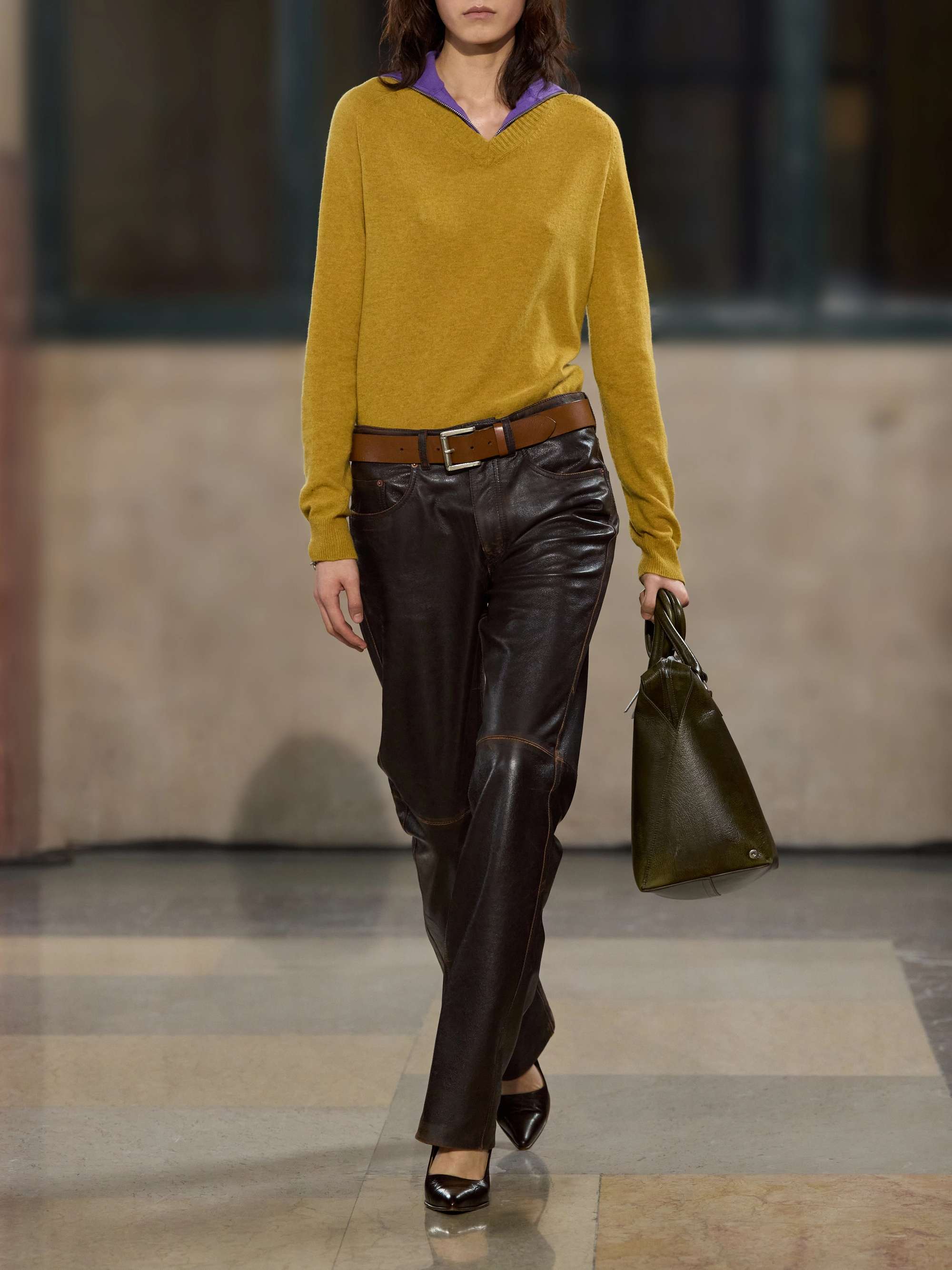 MM6 MAISON MARGIELA Ribbed wool-blend sweater | NET-A-PORTER