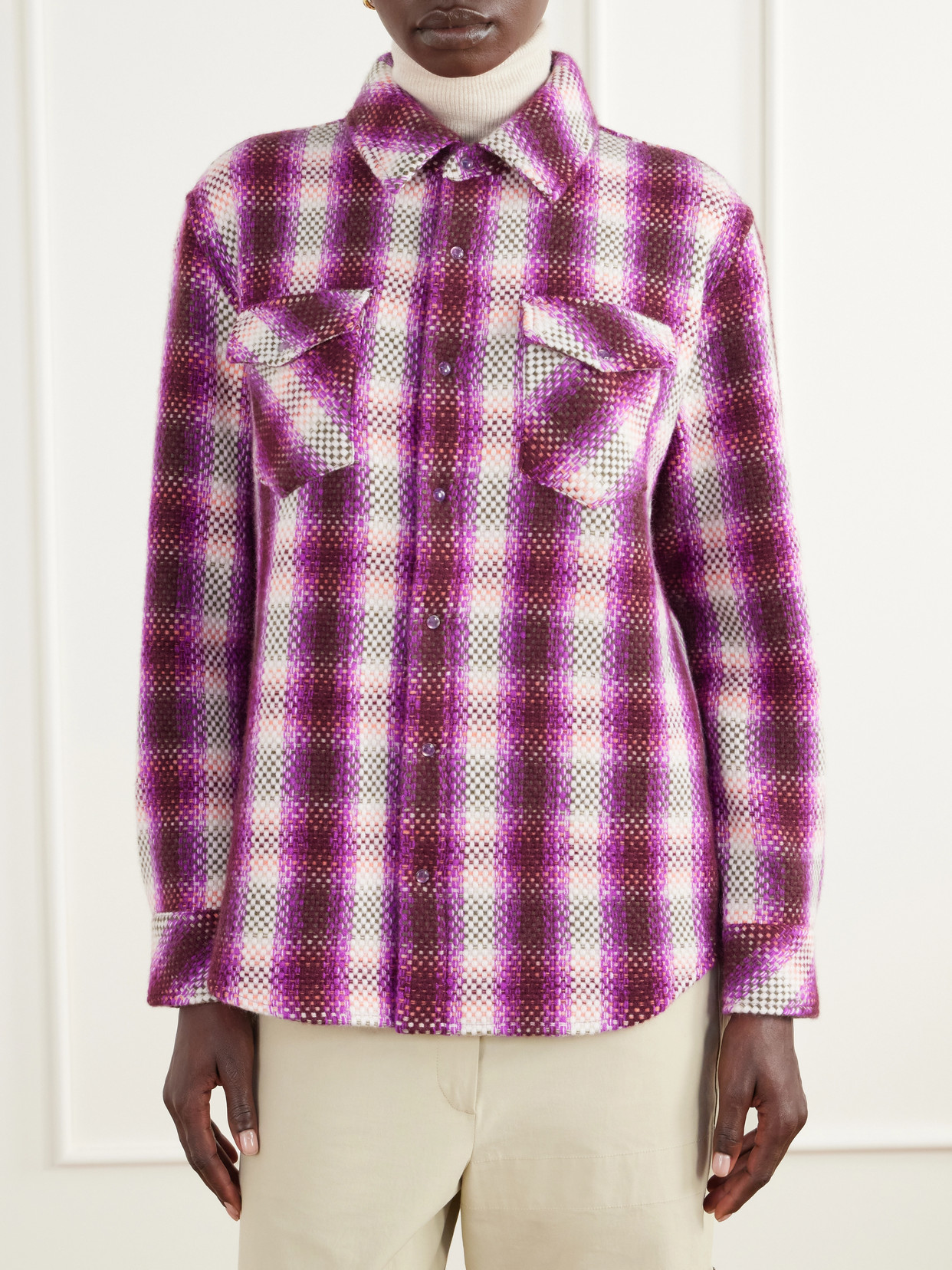 Frontier Checked Cashmere Shirt