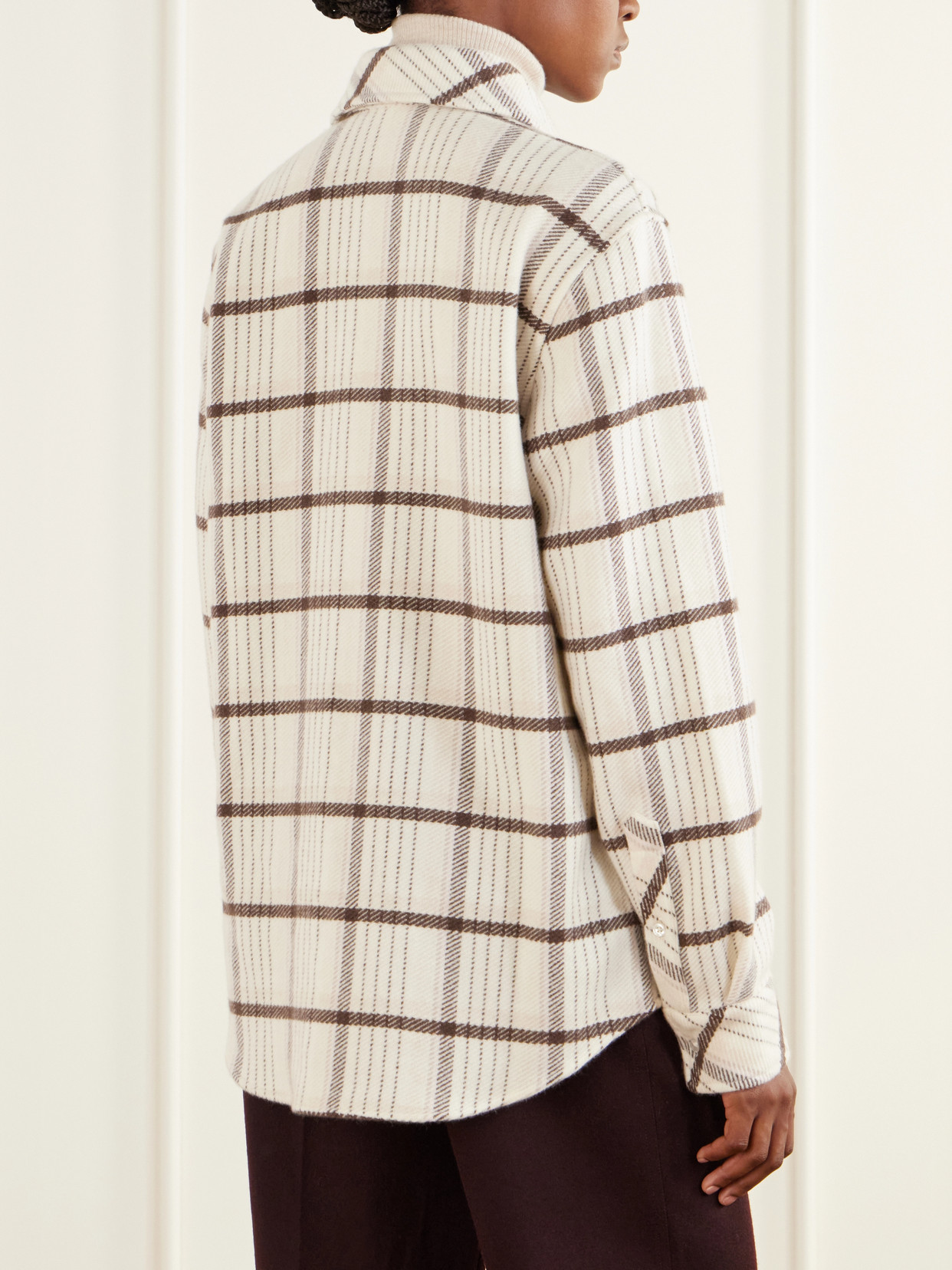 Checked Cashmere Shirt