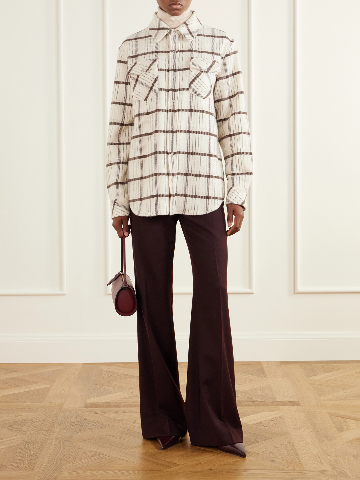 Checked Cashmere Shirt