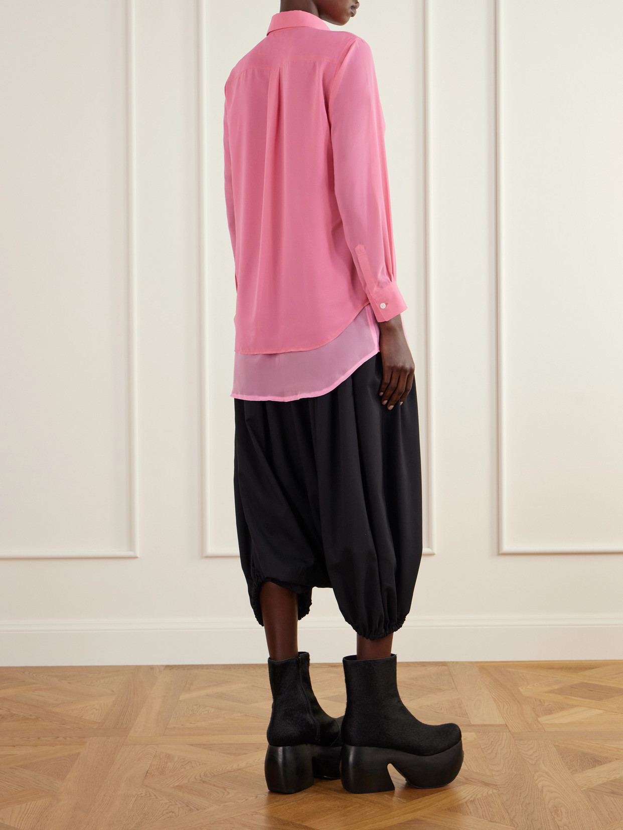 Comme Des Garçons - Layered Georgette Shirt