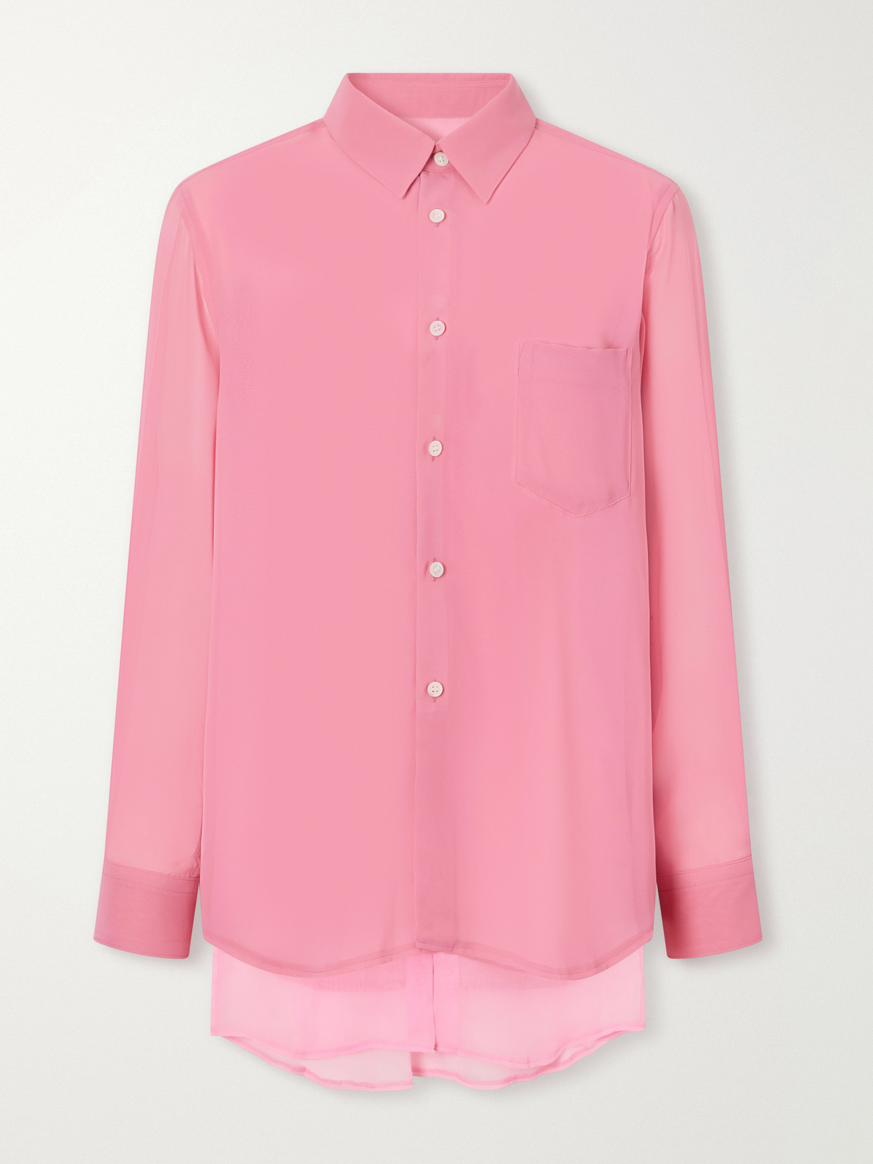 Comme Des Garçons - Layered Georgette Shirt