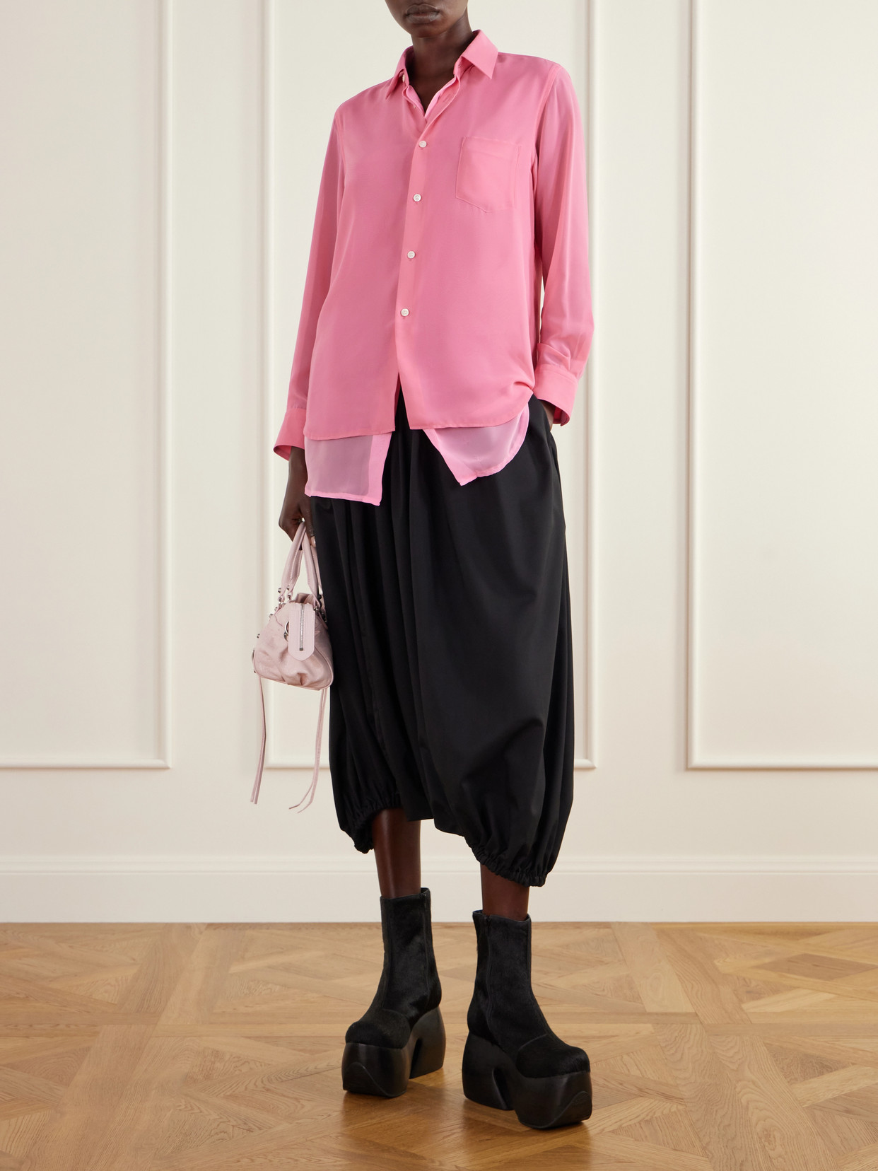 Comme Des Garçons - Layered Georgette Shirt