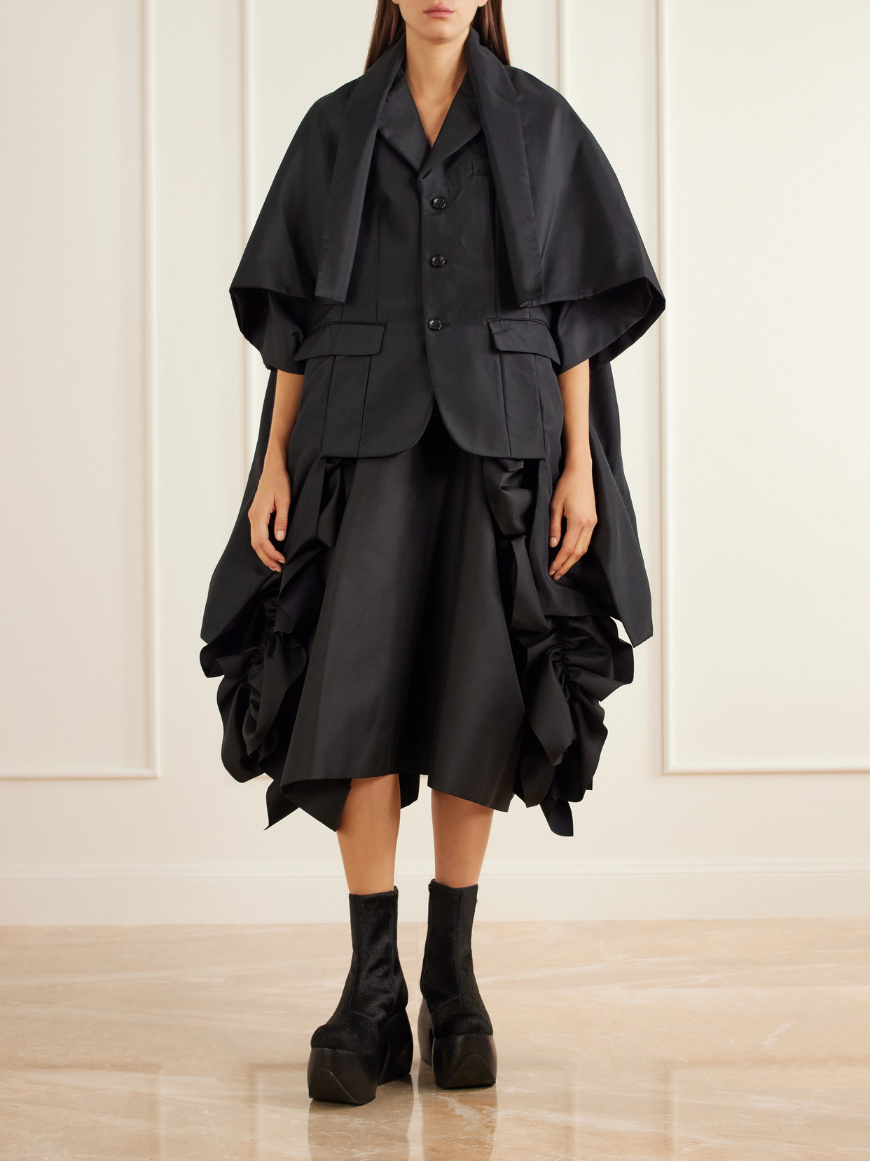 Comme Des Garçons - Ruffled Drill Midi