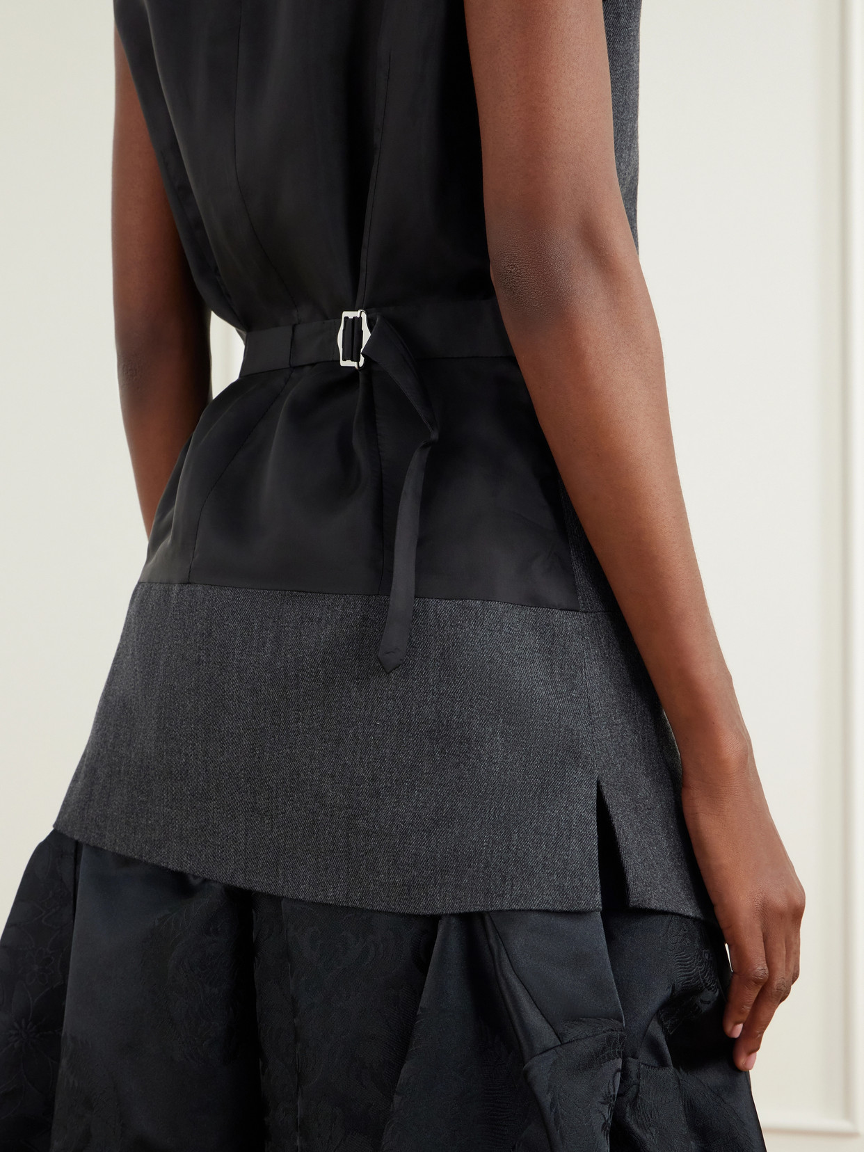 Comme Des Garçons Comme Des Garçons - Wool-Gabardine And Taffeta Vest