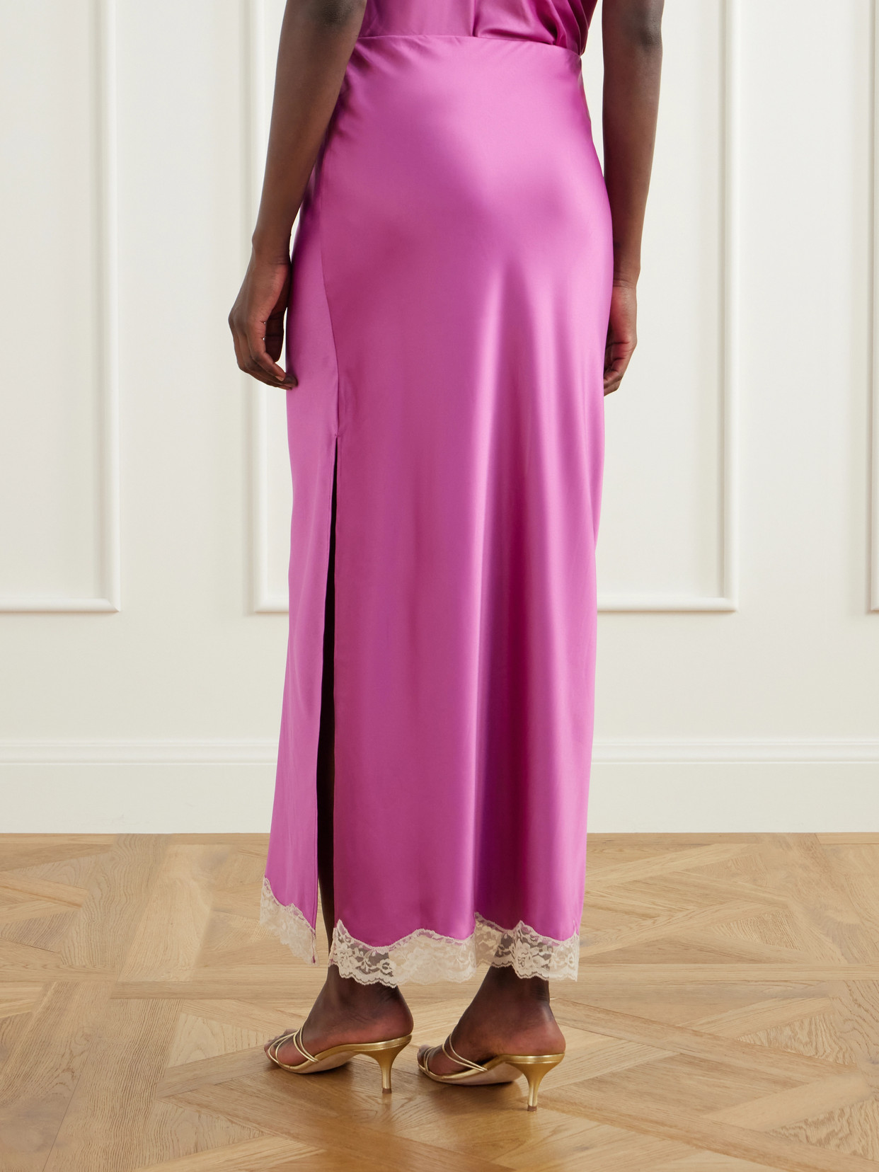 Lace-Trimmed Maxi