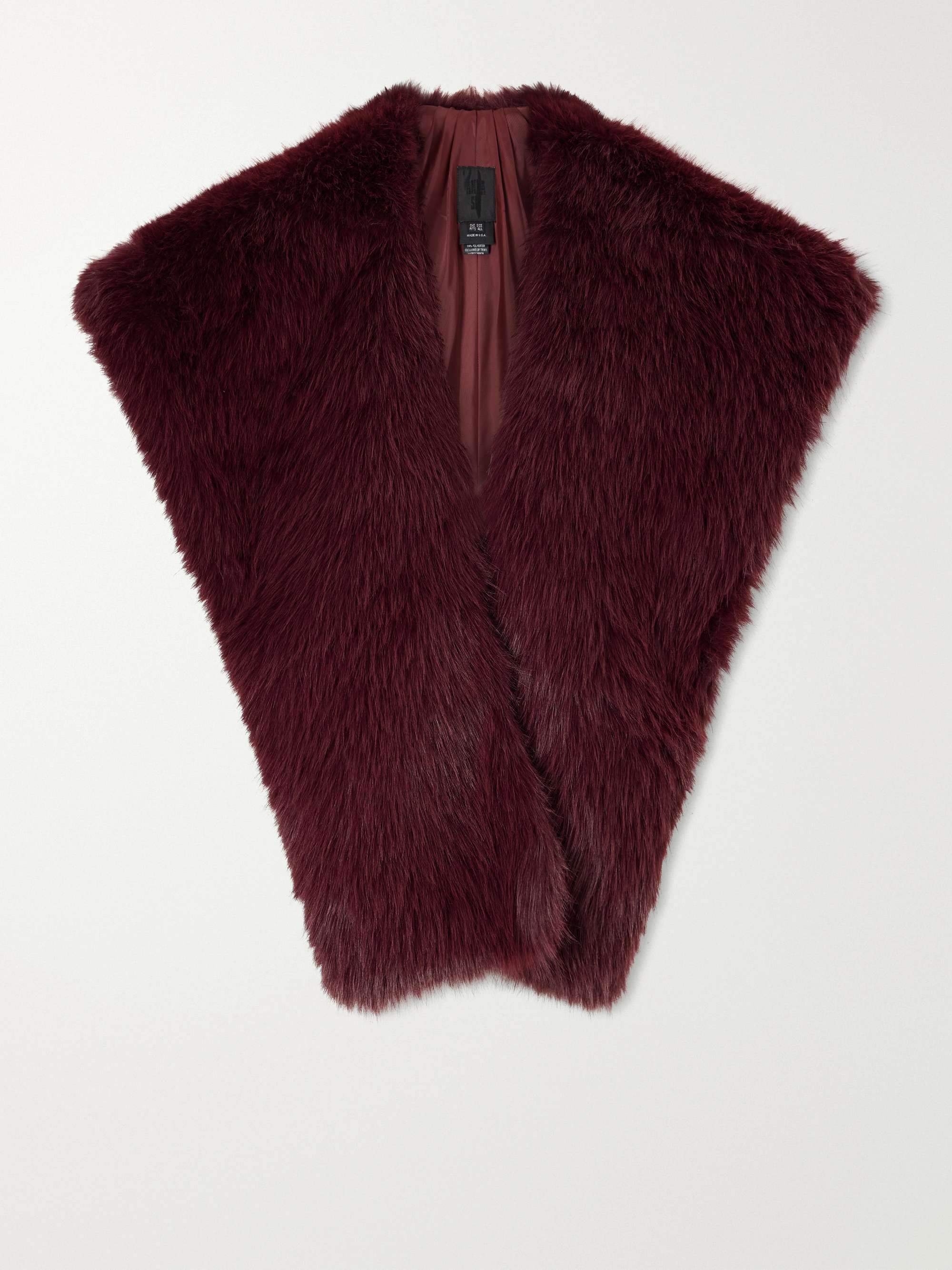 ANNA SUI Oversized plush shawl | NET-A-PORTER