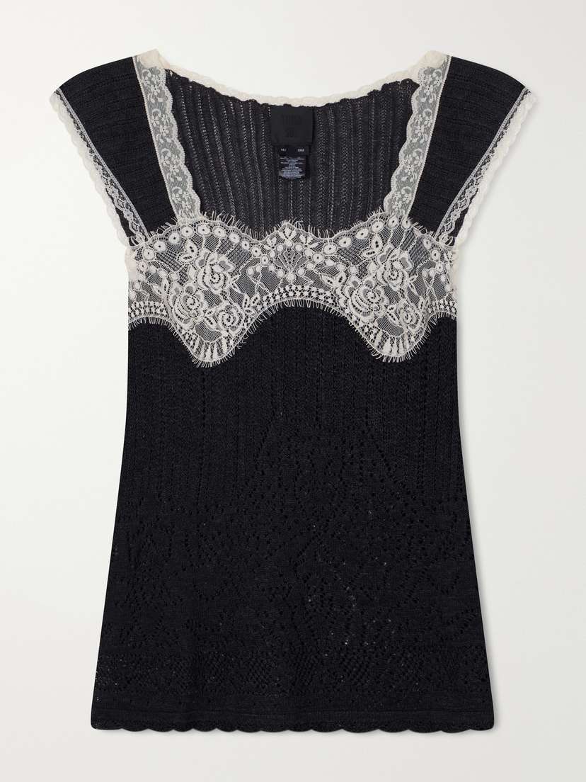 ANNA SUI Lace-trimmed Jersey Cami | Thumbnail 6