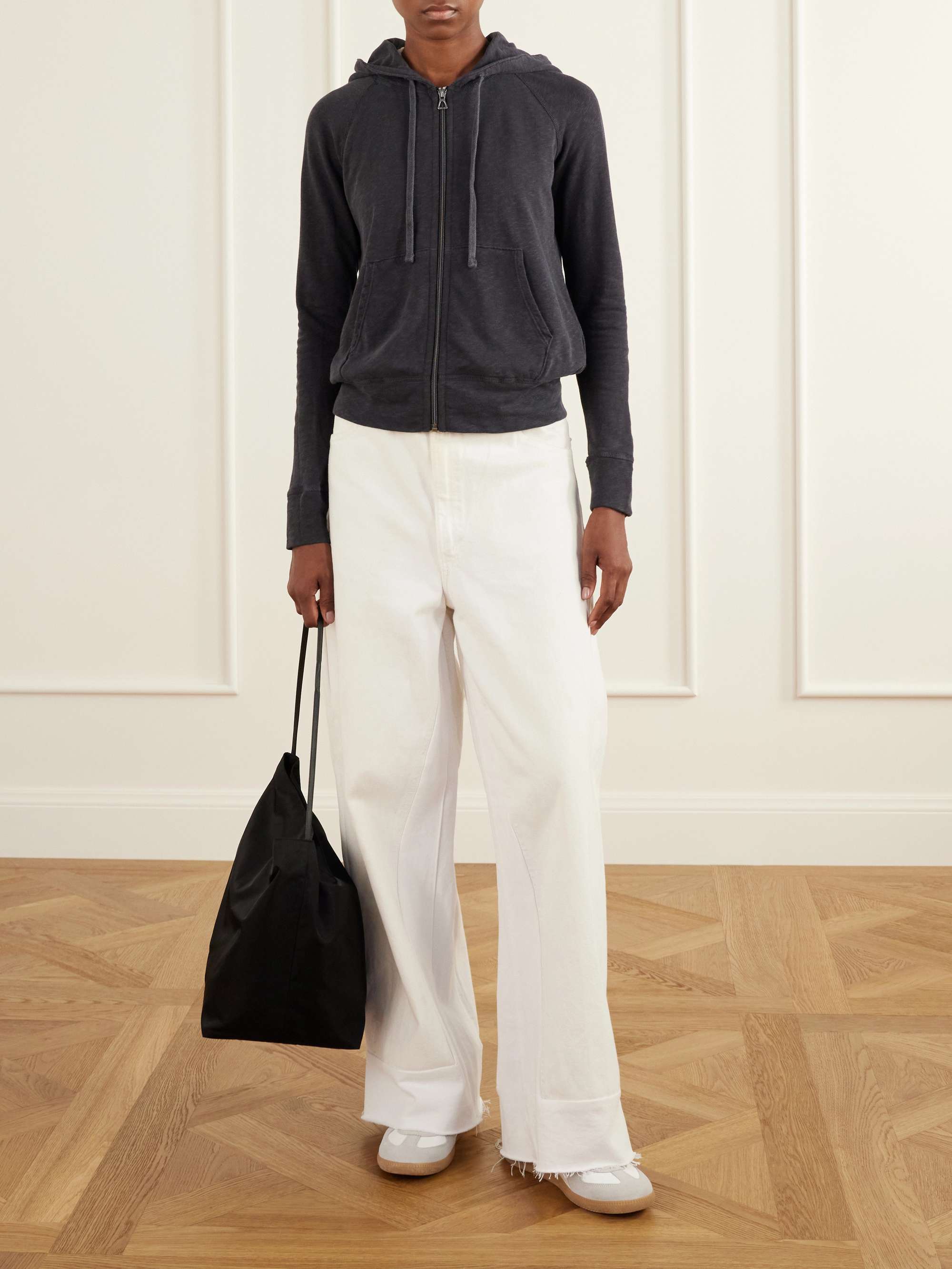 JAMES PERSE Vintage Supima cotton-jersey hoodie
