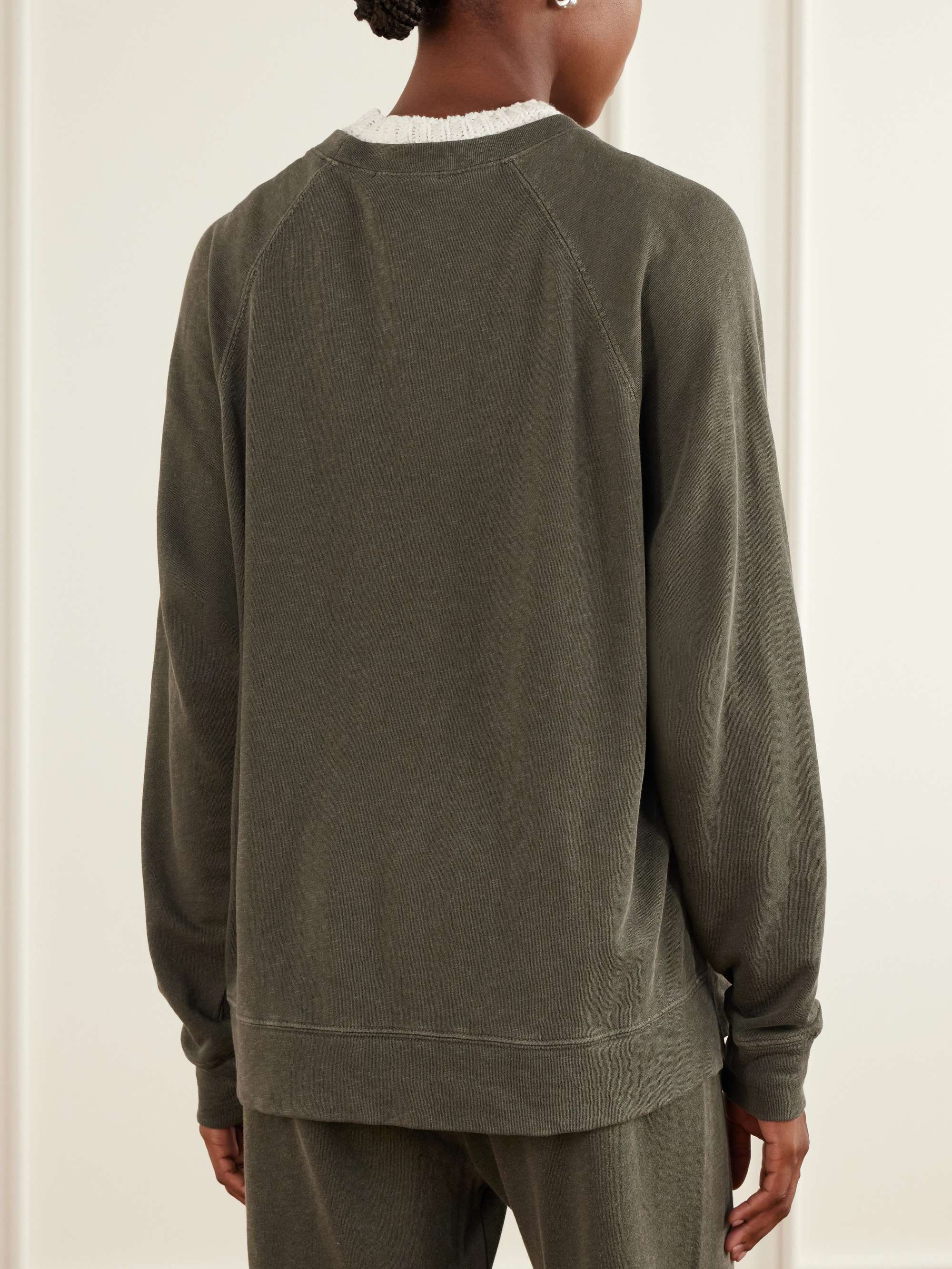 JAMES PERSE Supima cotton-terry sweatshirt