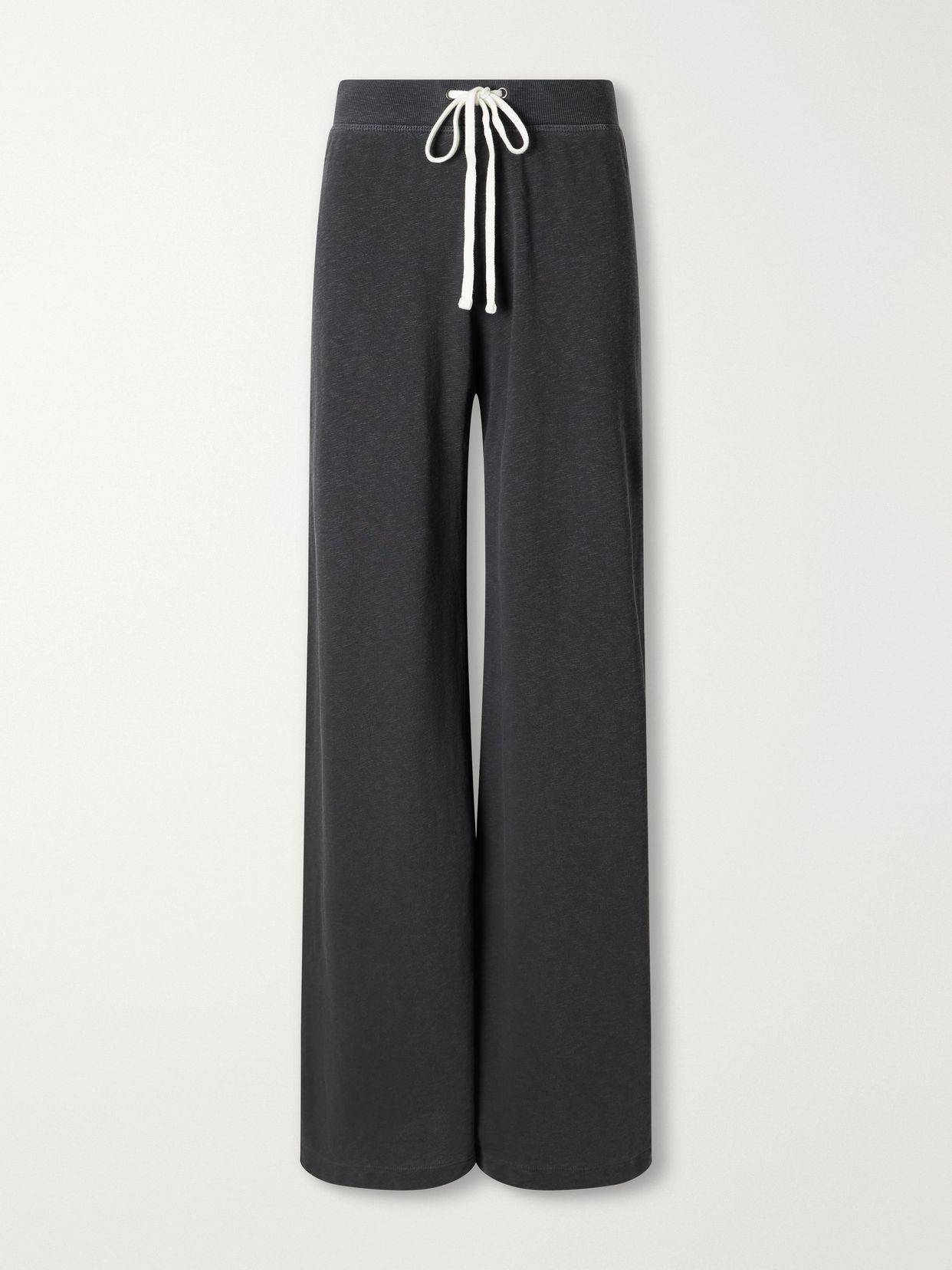 cotton wide leg track pants