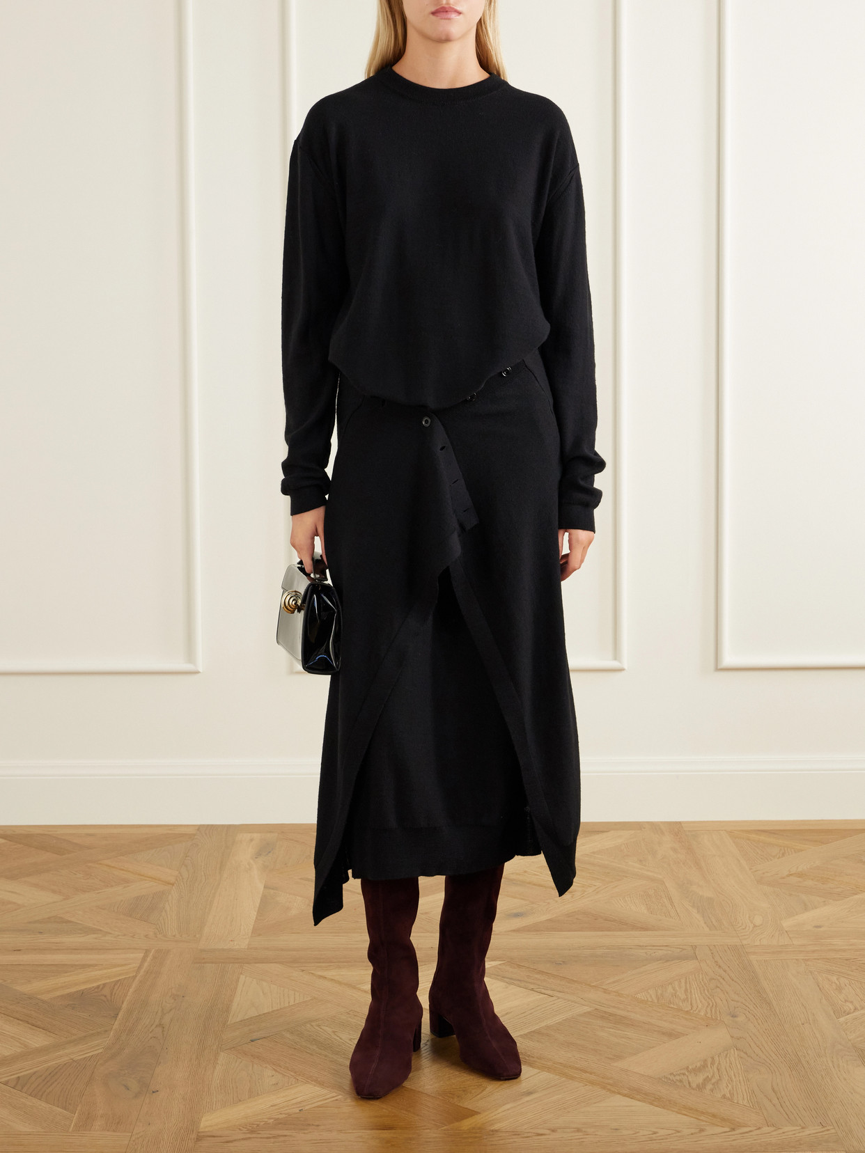 Saint Honoré 35 Suede Knee- Boots