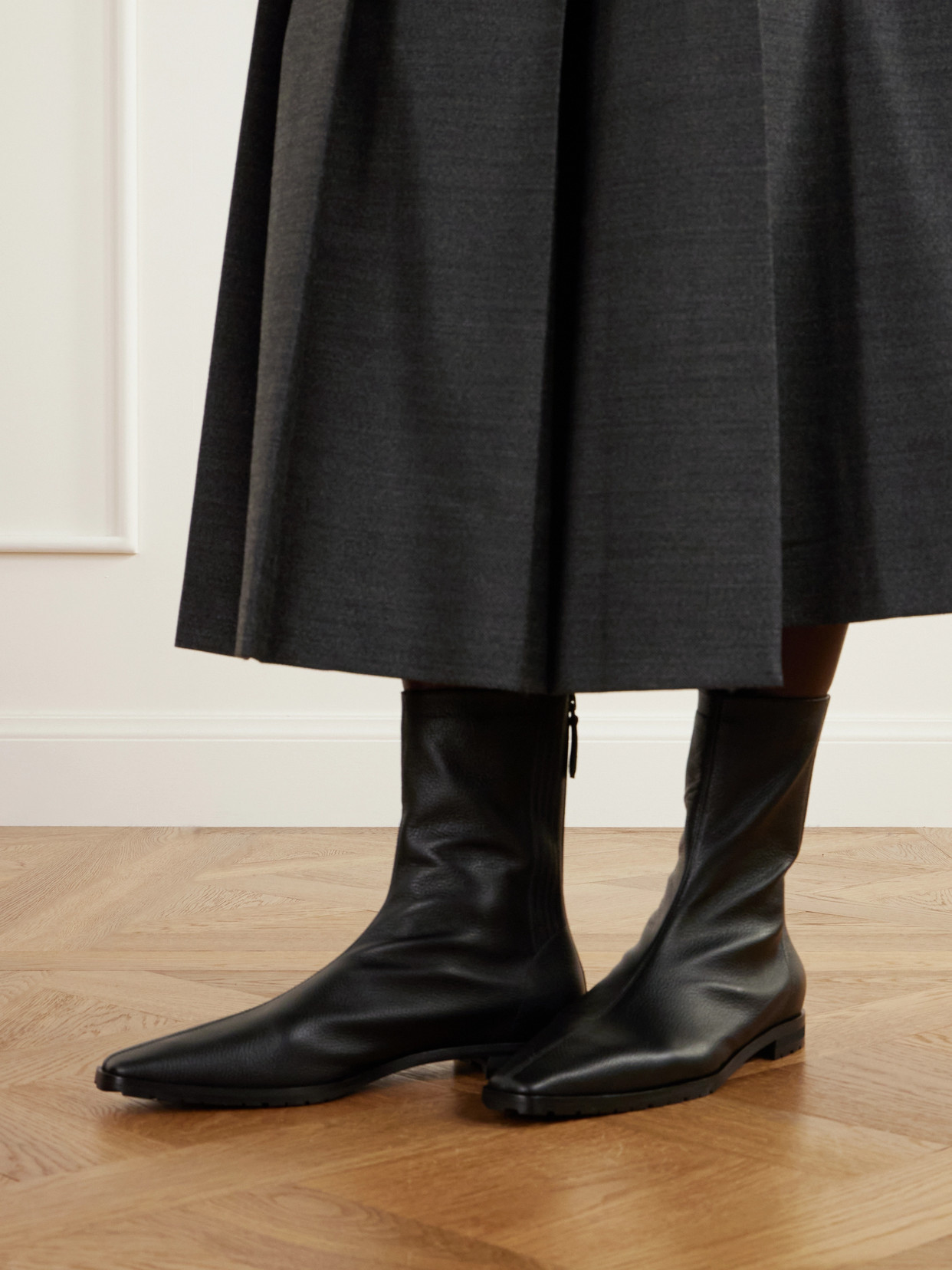 Saint Honore Full-Grain Ankle Boots