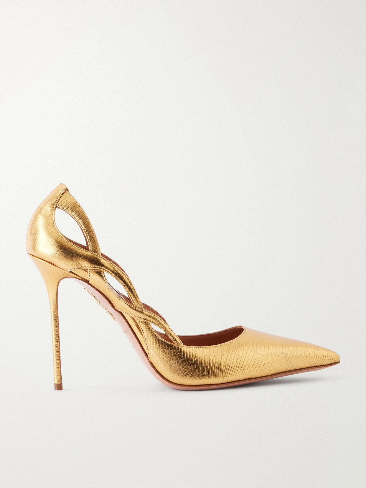 Contour 105 Metallic Lizard-Effect Pumps